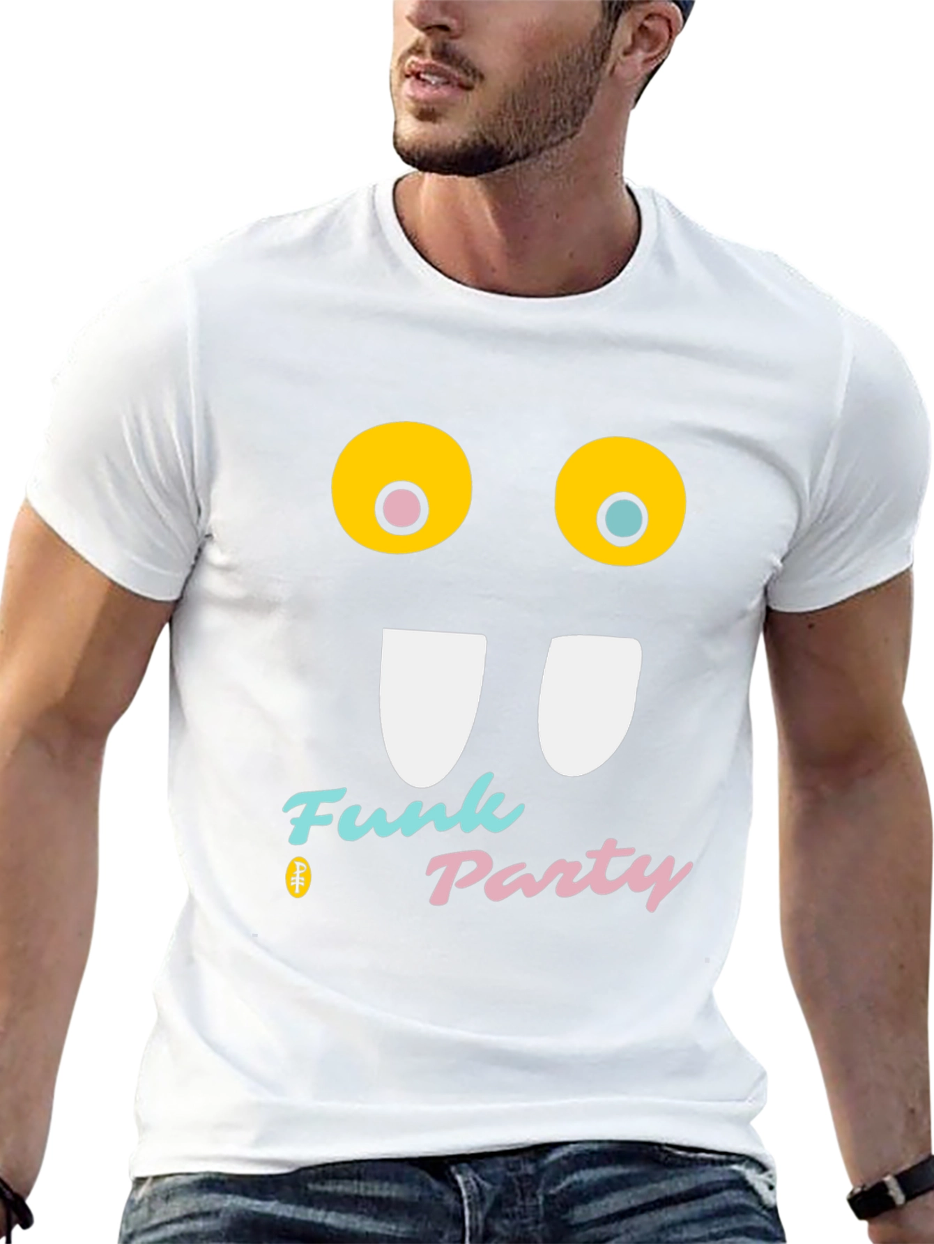 Funky Party Tee - Graphic Print T-Shirt