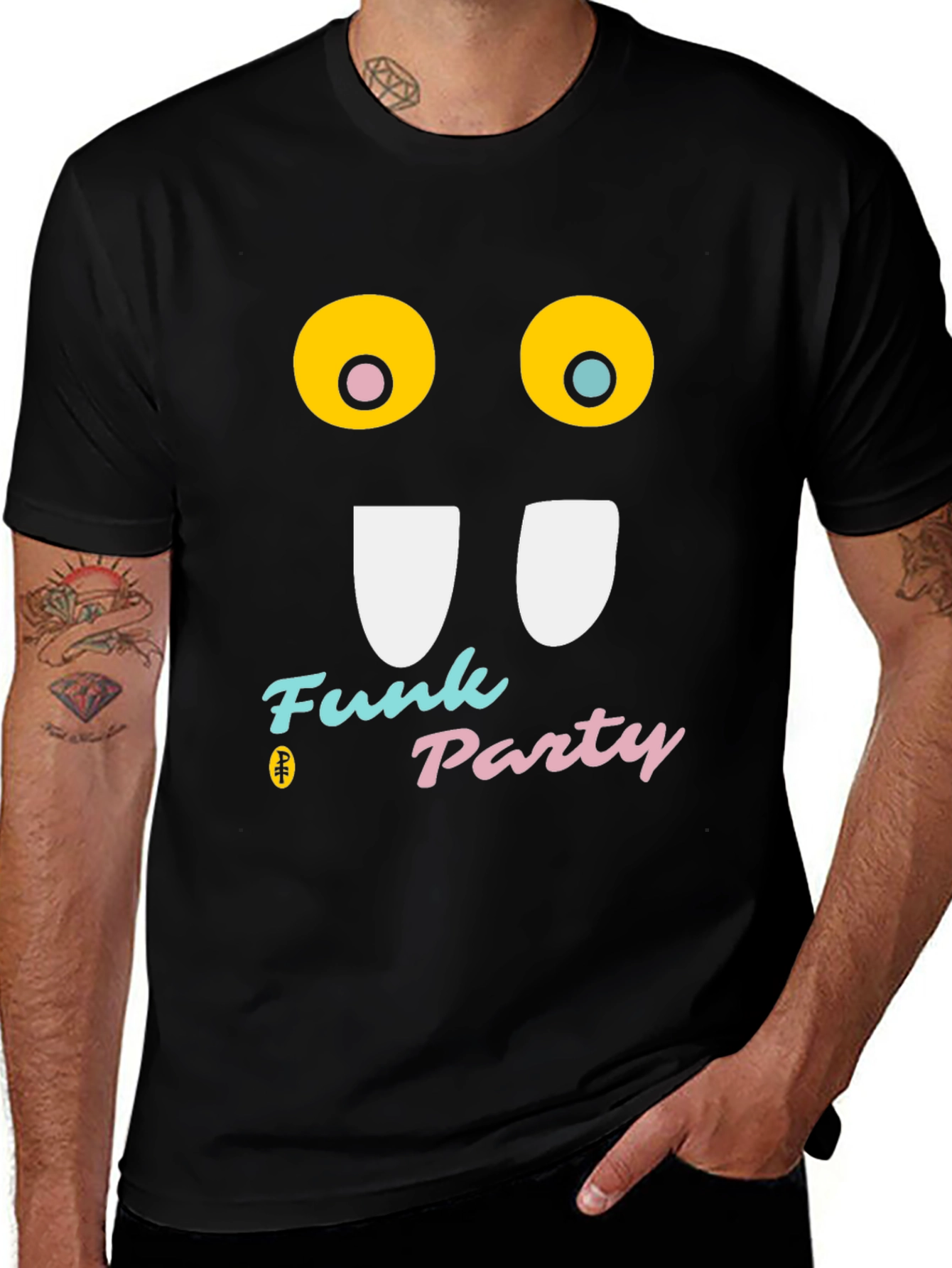 Funky Party Tee - Graphic Print T-Shirt