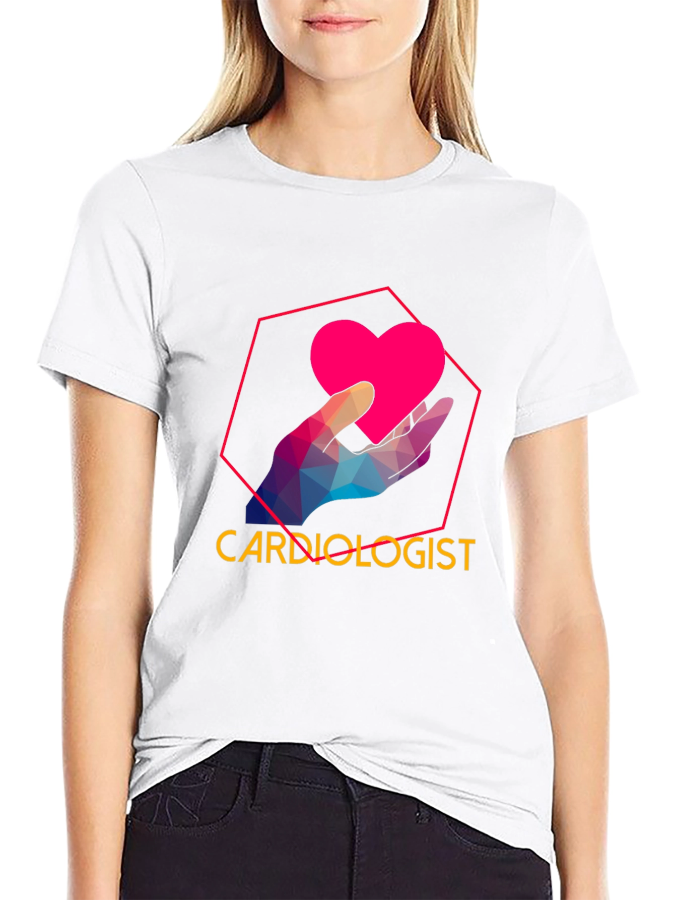 Cardiologist Heart Graphic Black T-Shirt