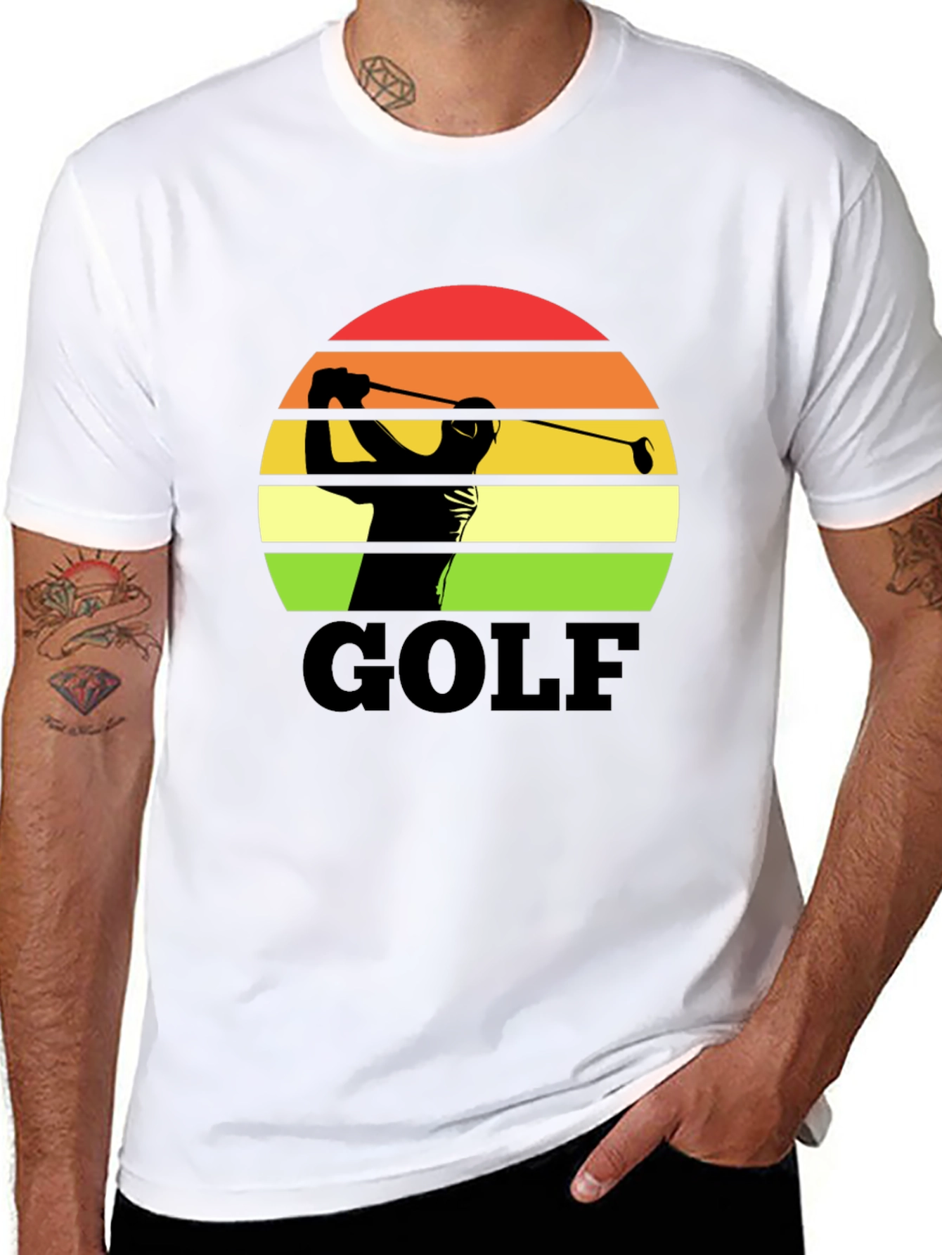 Golf Sunset Silhouette T-Shirt