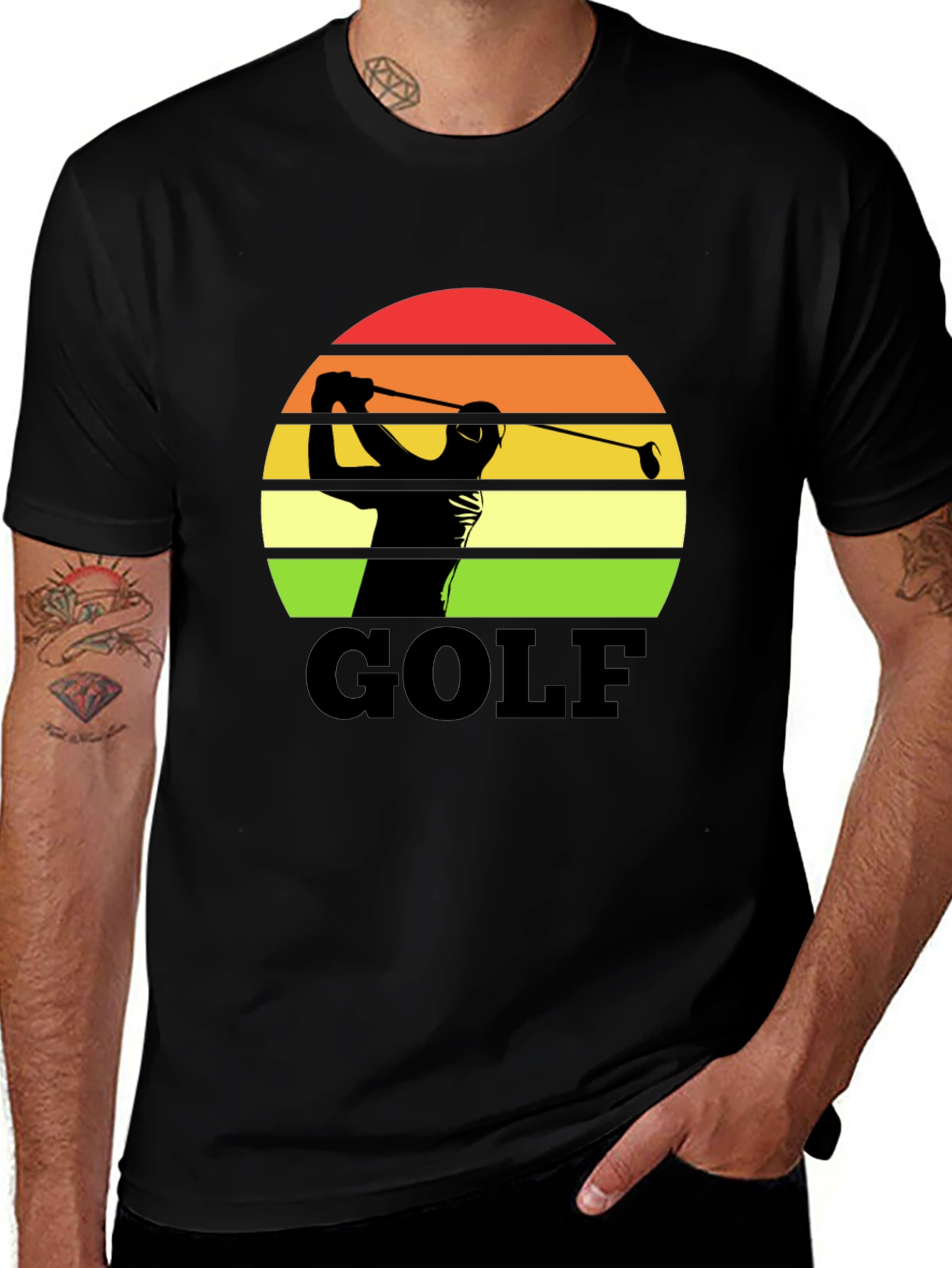 Golf Sunset Silhouette T-Shirt