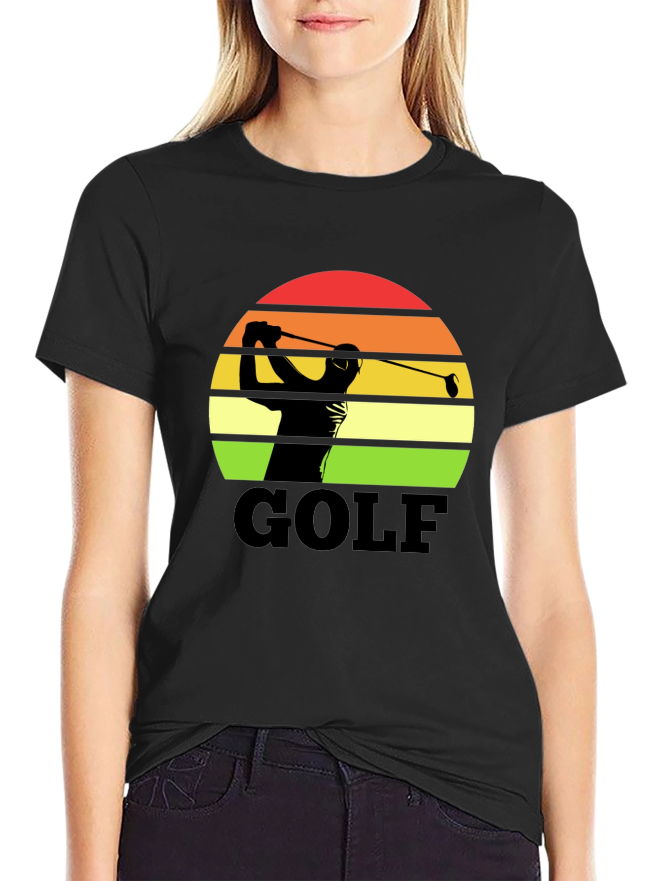 Golf Sunset Silhouette T-Shirt