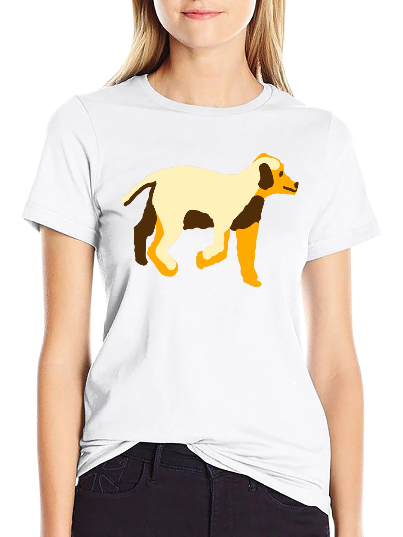 Dog Graphic Black T-Shirt