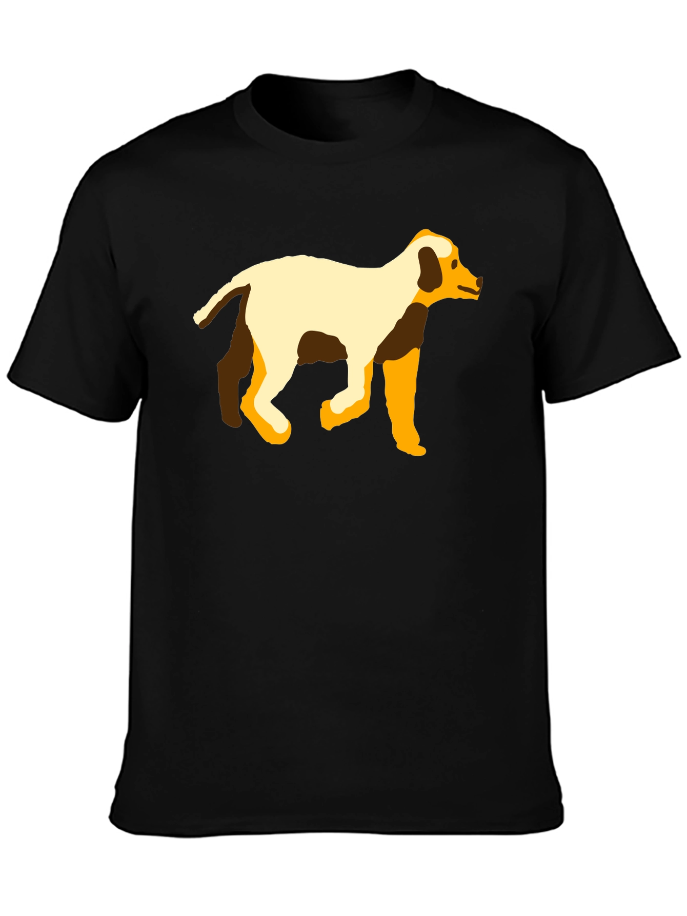 Dog Graphic Black T-Shirt