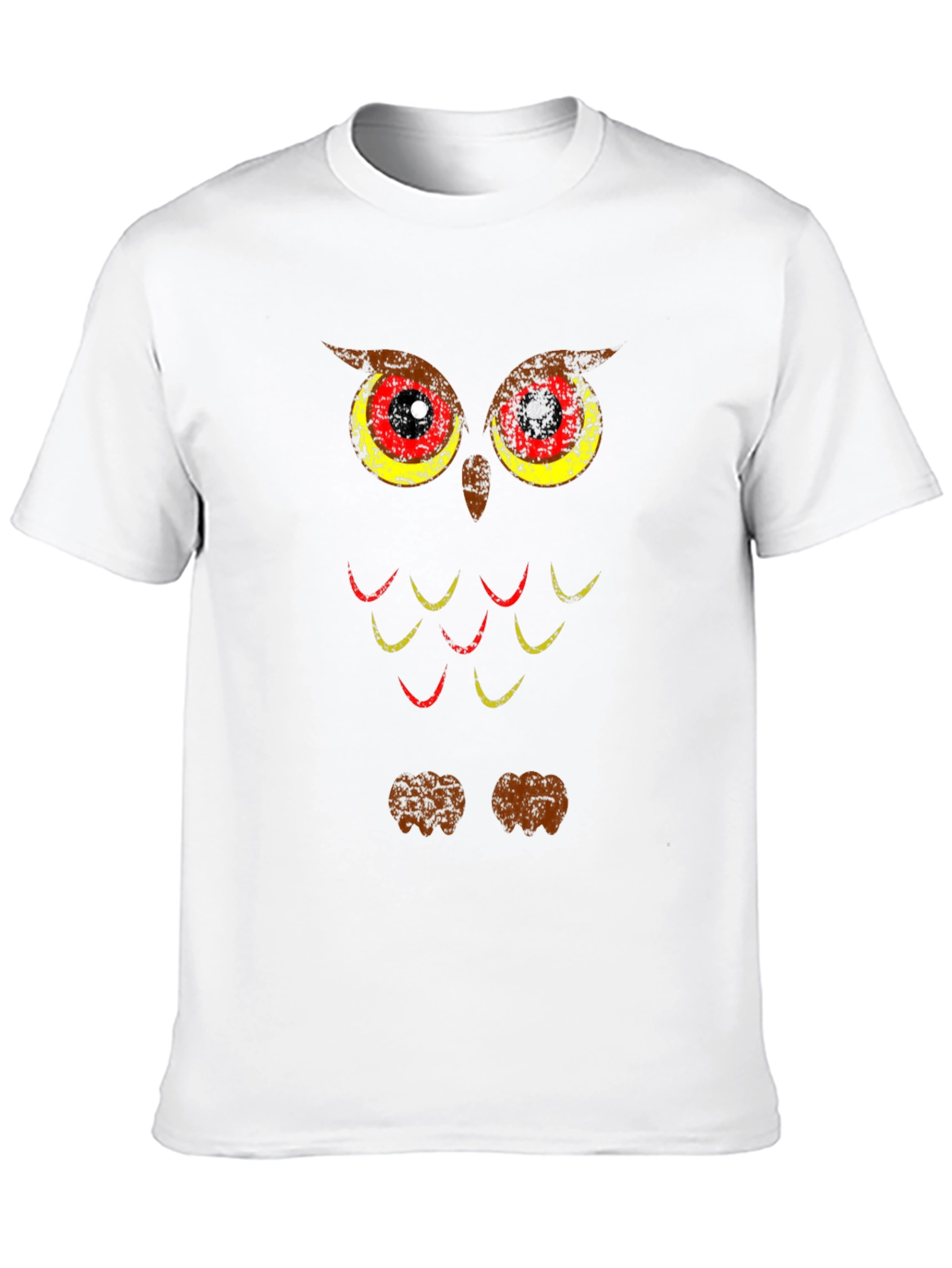 Cool Owl Graphic Print Black T-Shirt