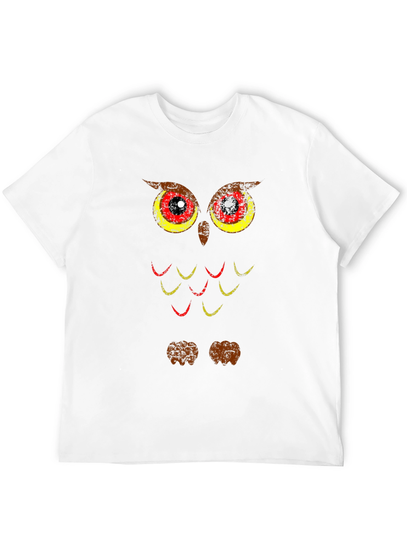 Cool Owl Graphic Print Black T-Shirt