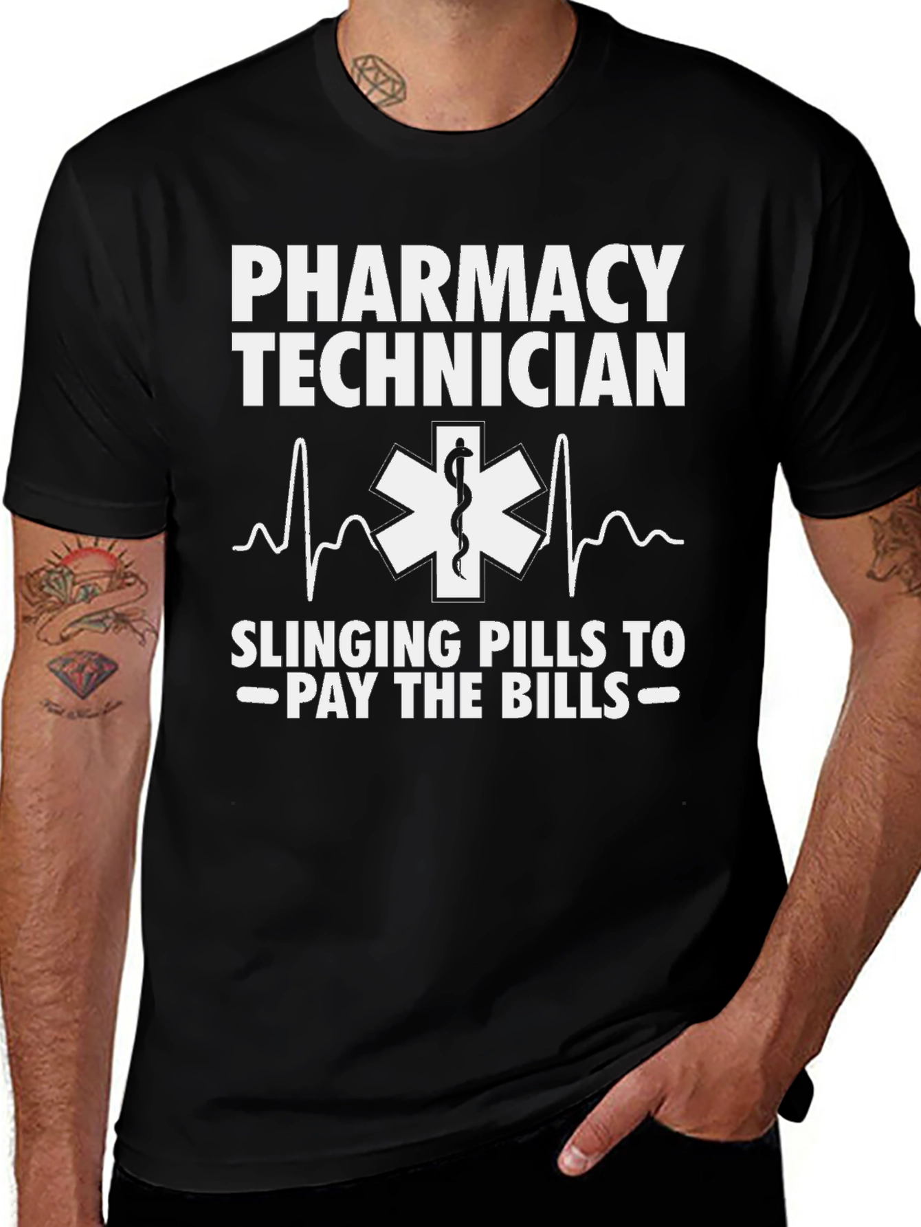 Pharmacy Technician T-Shirt - Slinging Pills