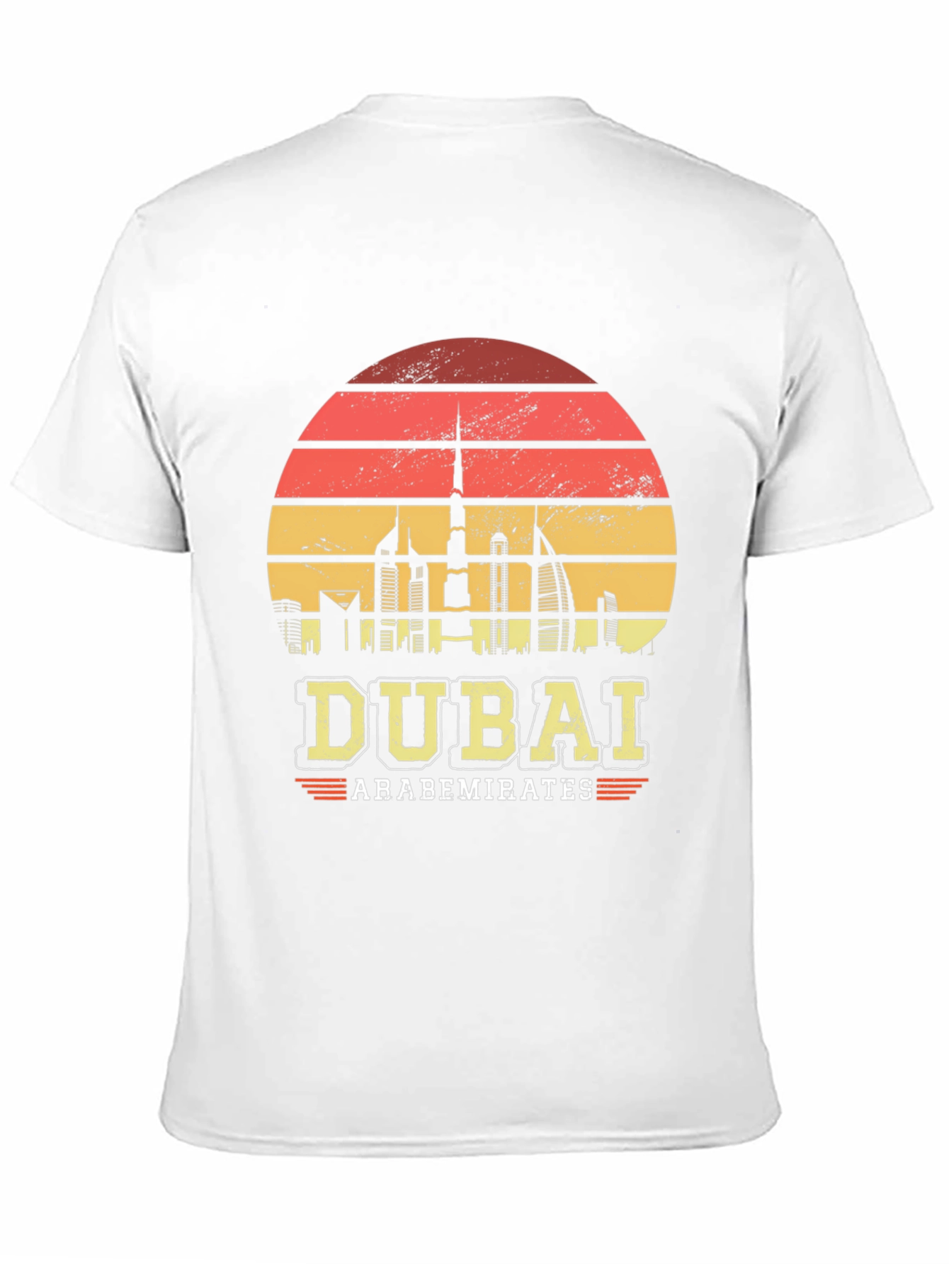 Dubai UAE Retro Sunset Graphic T-Shirt