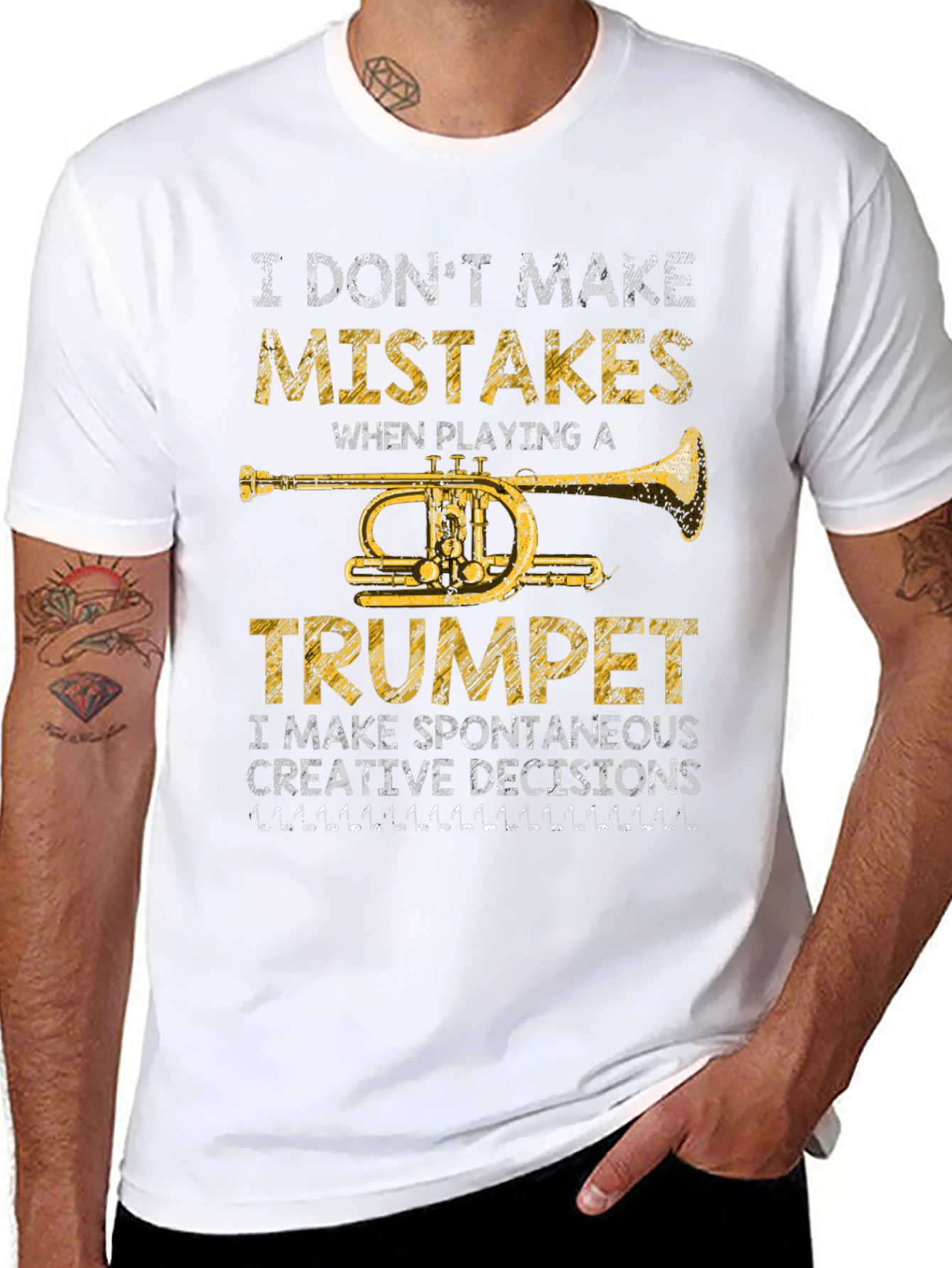 Trumpet Player T-Shirt - I Dont Make Mistakes