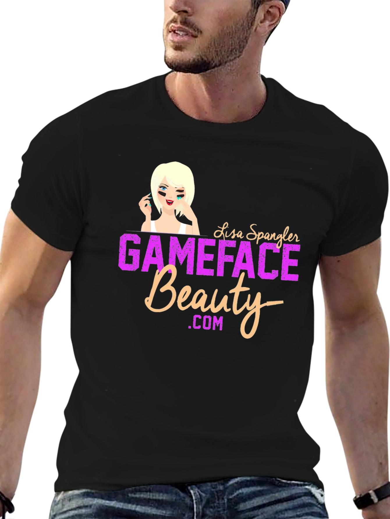 Gameface Beauty Black Graphic Tee