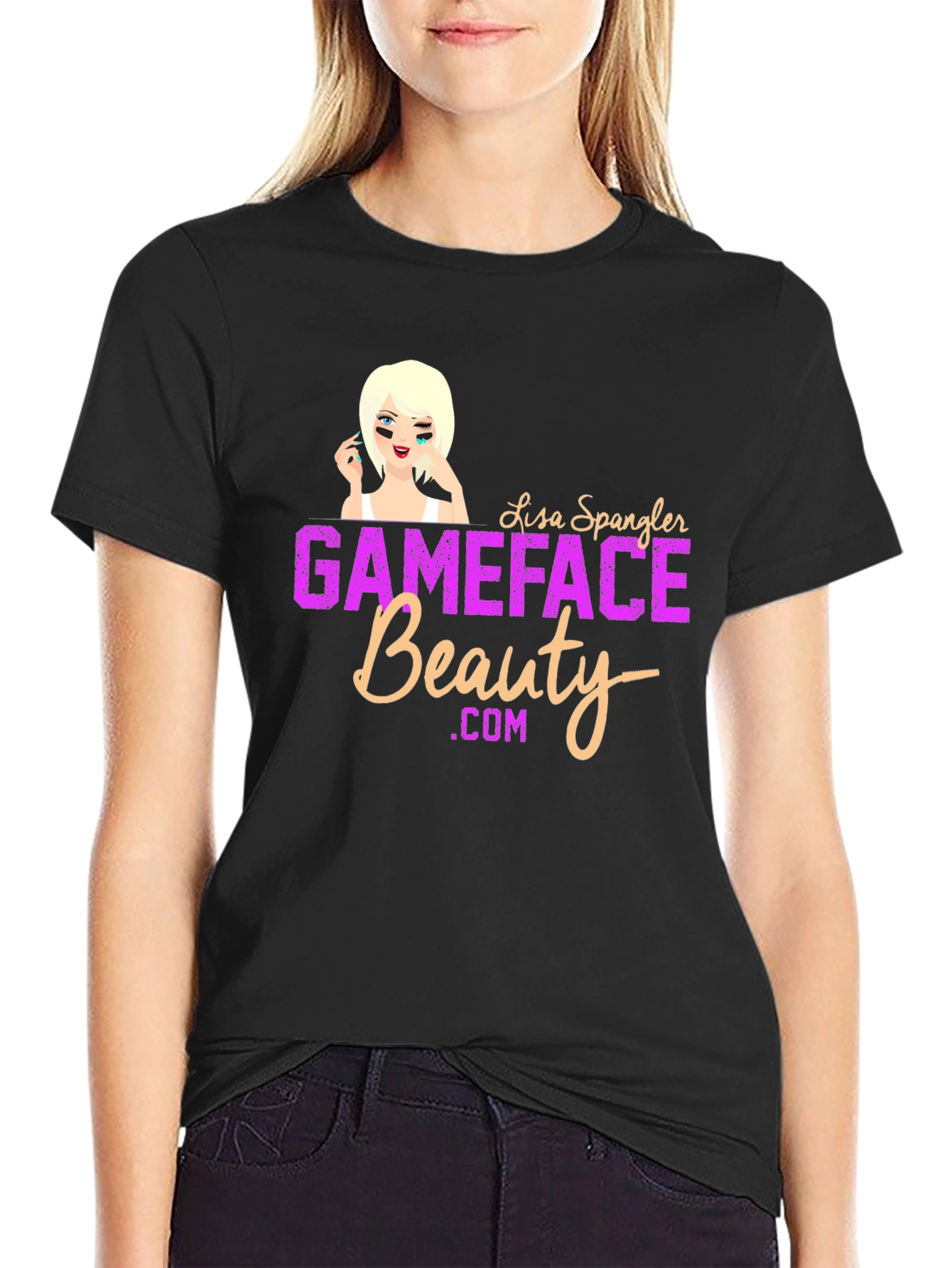 Gameface Beauty Black Graphic Tee