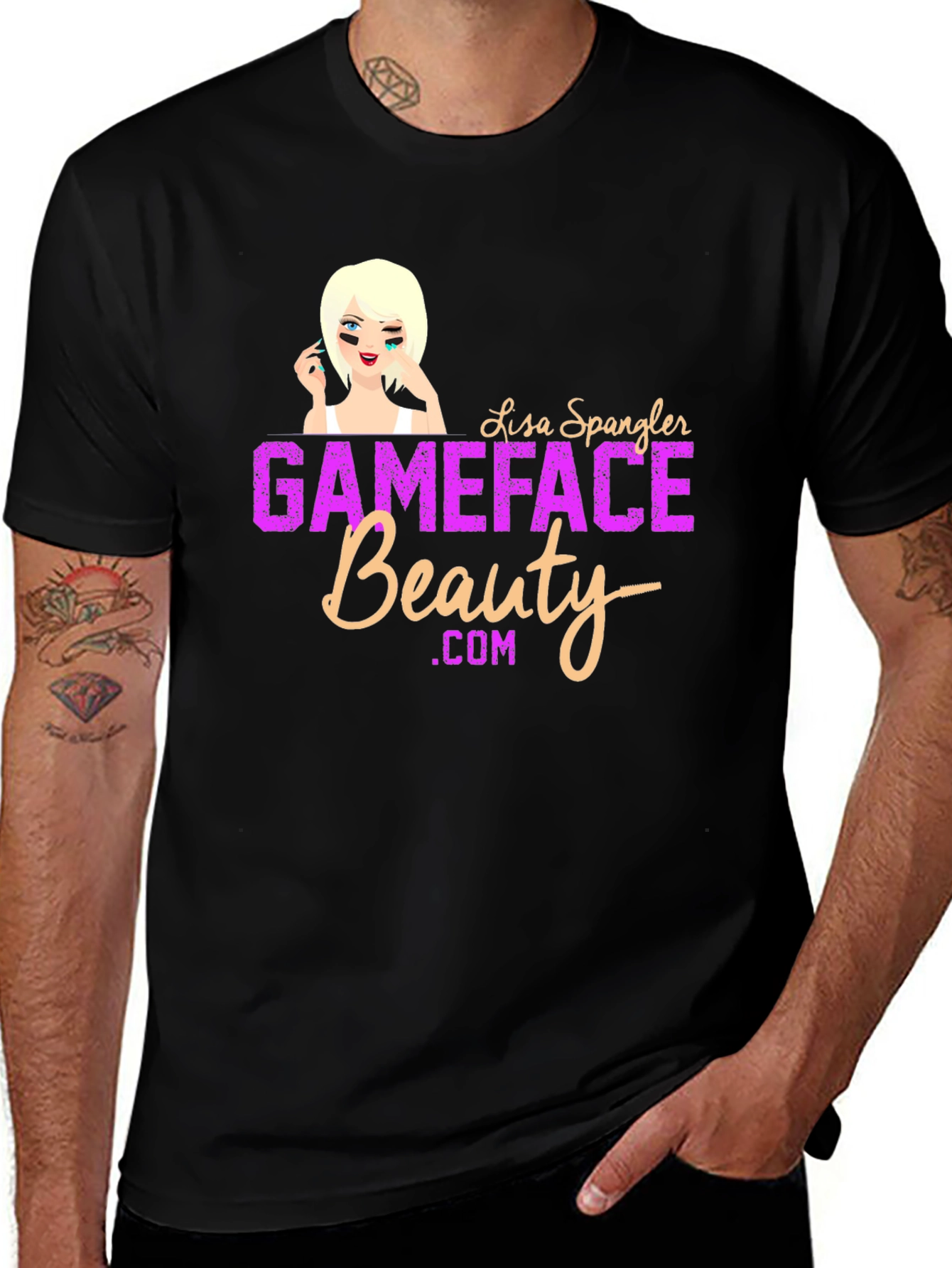 Gameface Beauty Black Graphic Tee
