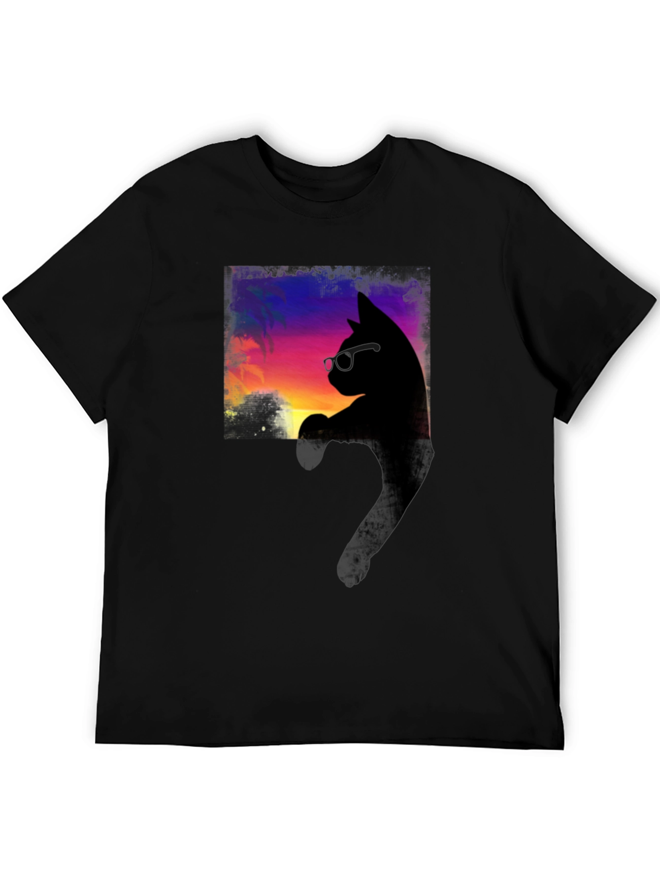 Cool Cat Sunset T-Shirt - Stylish Comfort