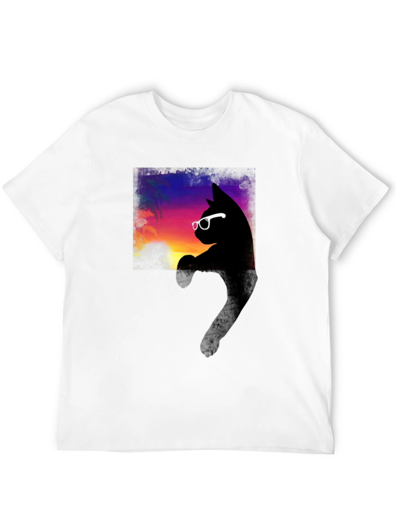 Cool Cat Sunset T-Shirt - Stylish Comfort