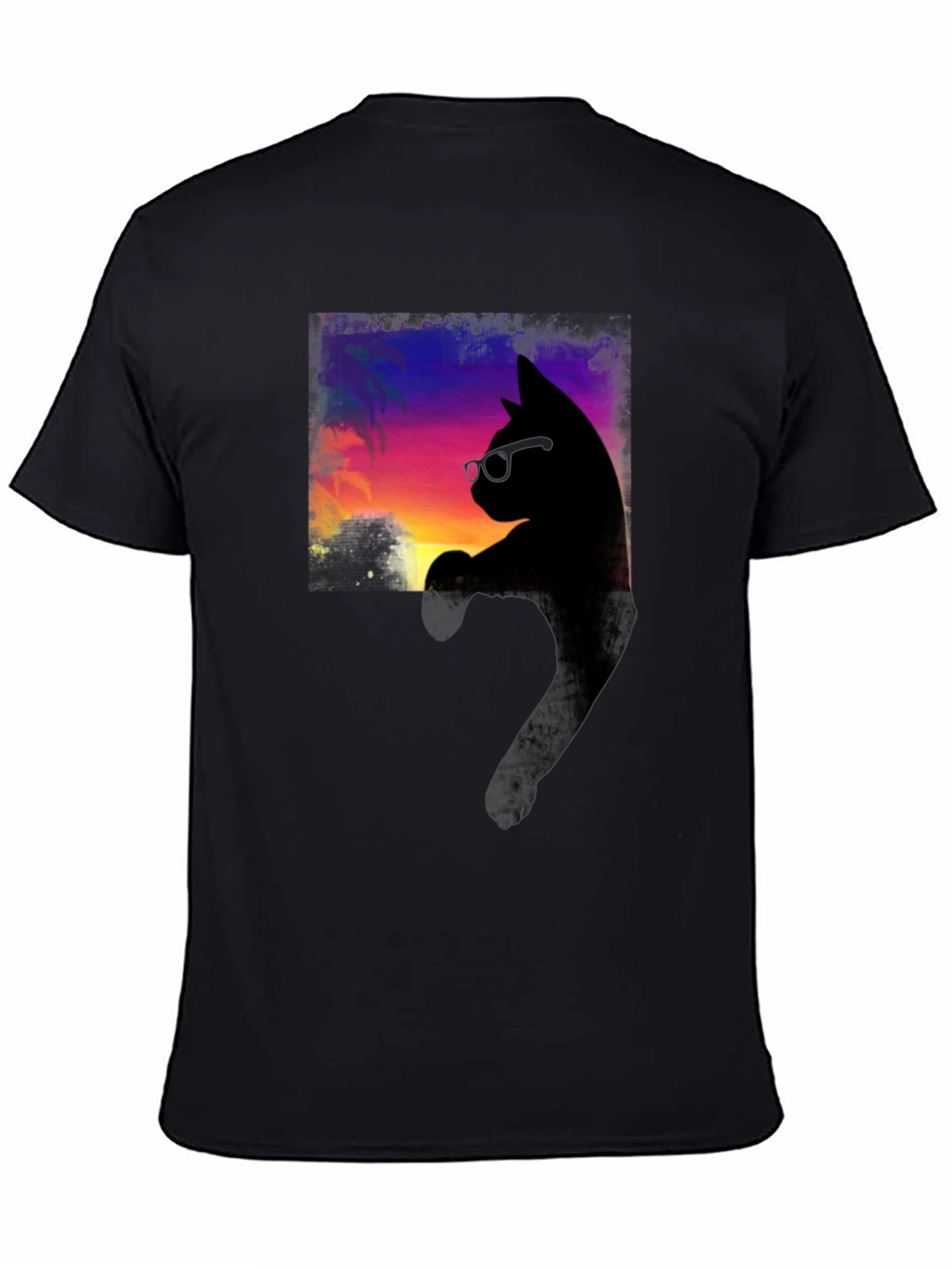 Cool Cat Sunset T-Shirt - Stylish Comfort