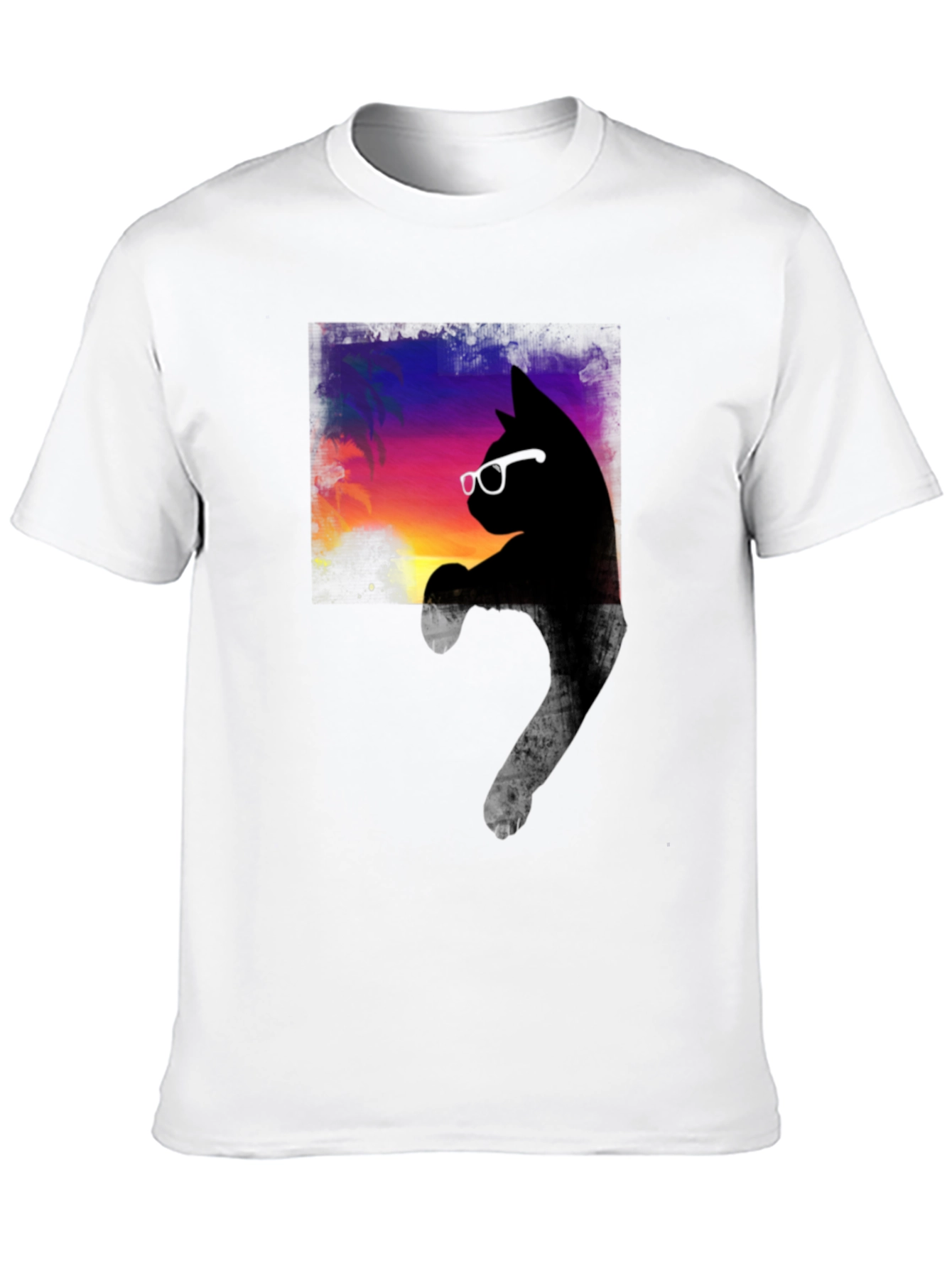 Cool Cat Sunset T-Shirt - Stylish Comfort