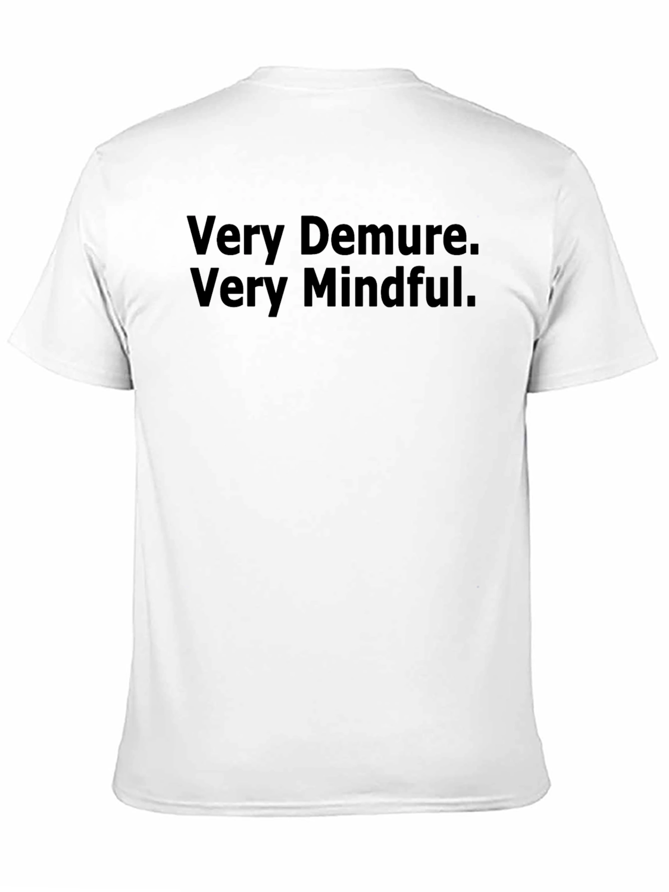 Very Demure Very Mindful Black Tee