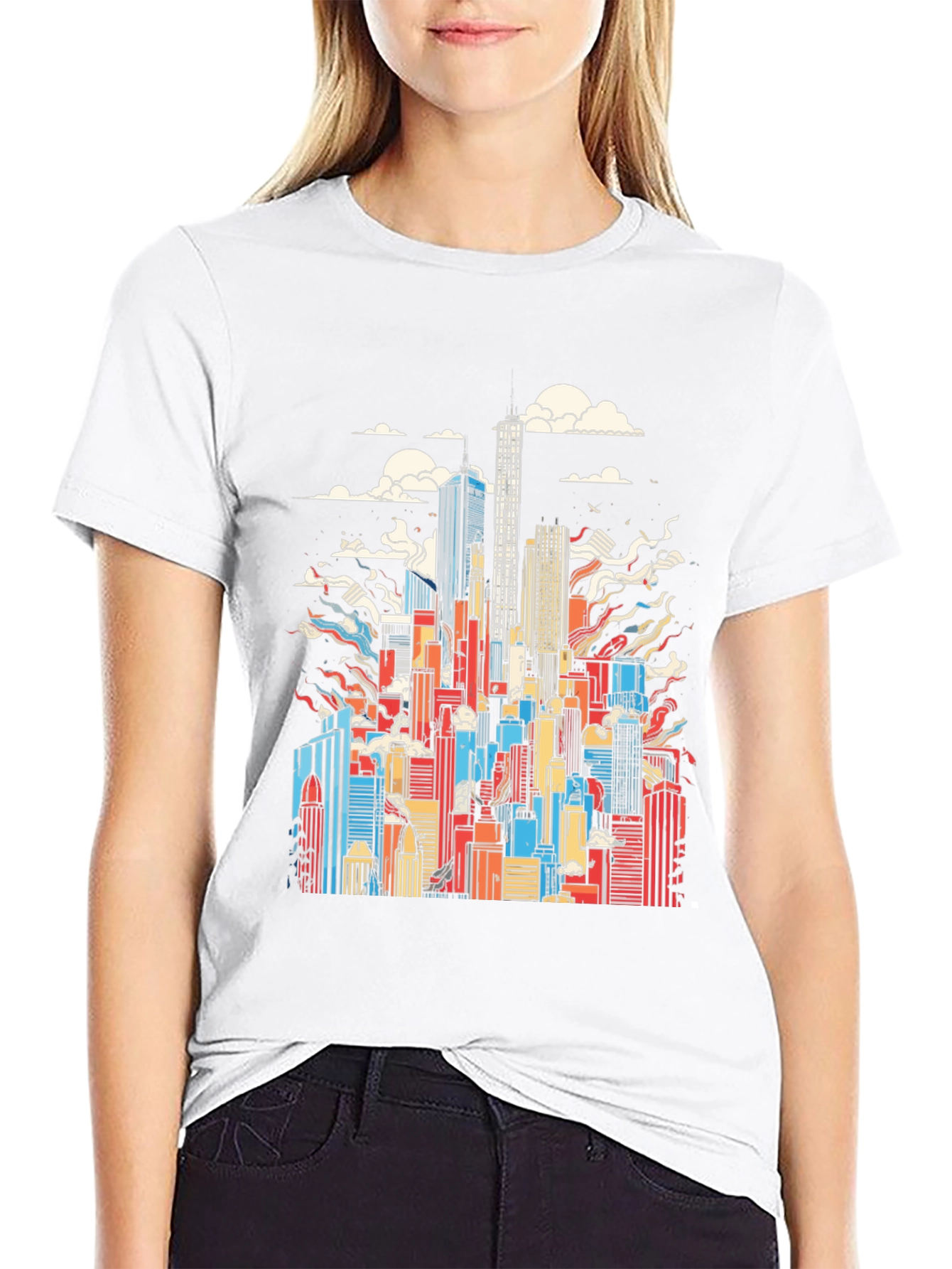 Cityscape Graphic Tee - Urban Style