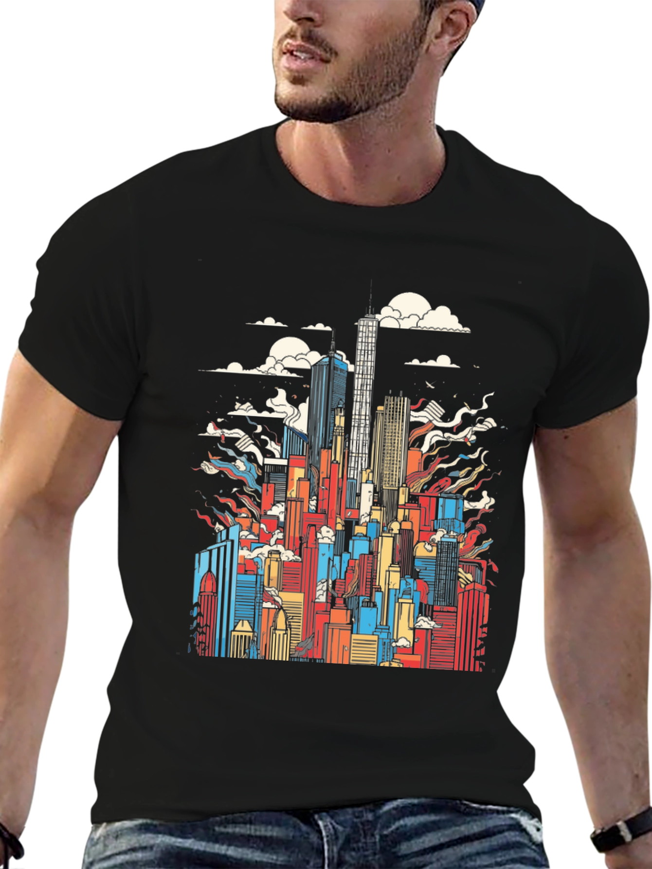 Cityscape Graphic Tee - Urban Style