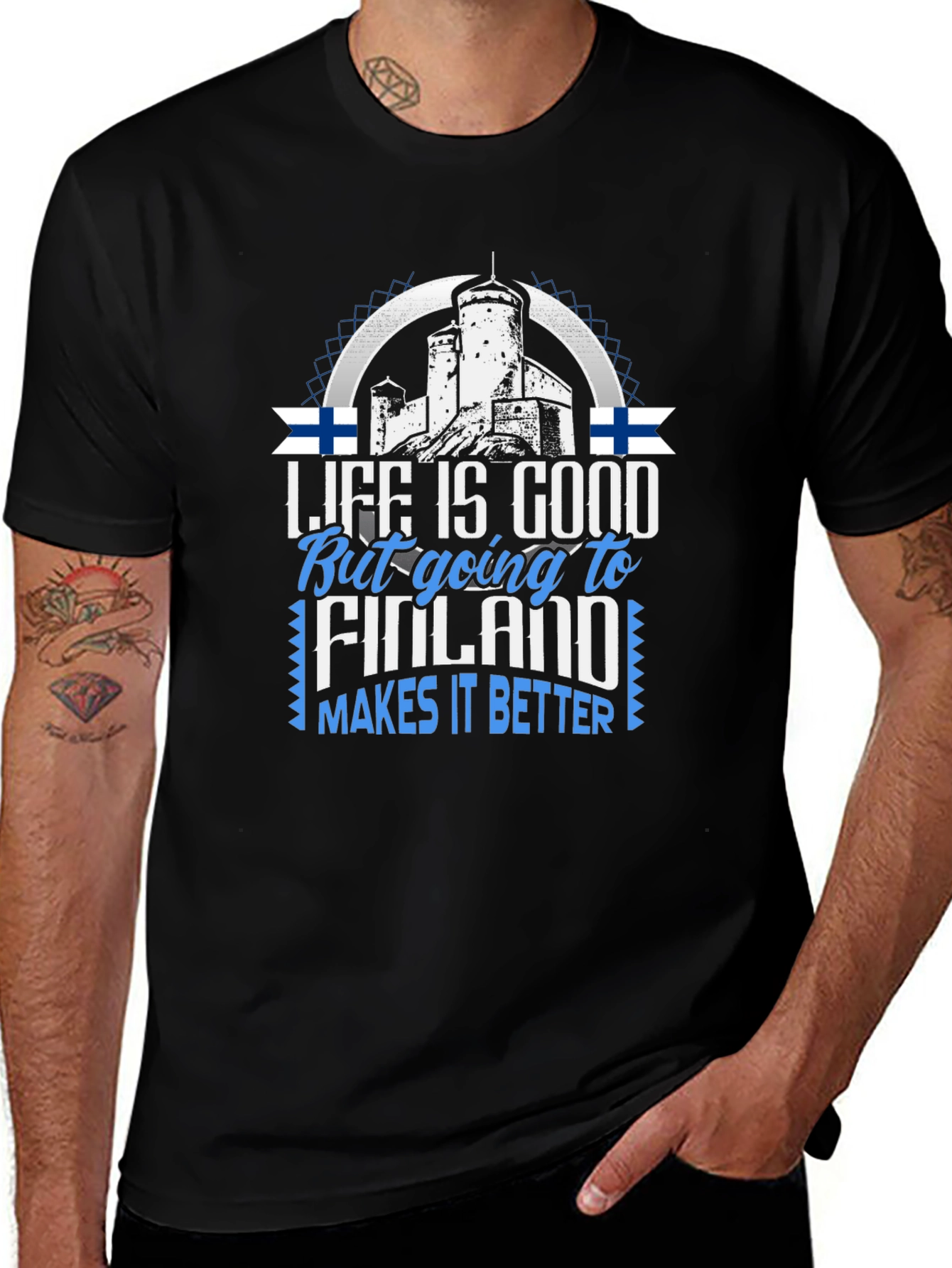 Finland Tee - Life is Good - Travel T-Shirt