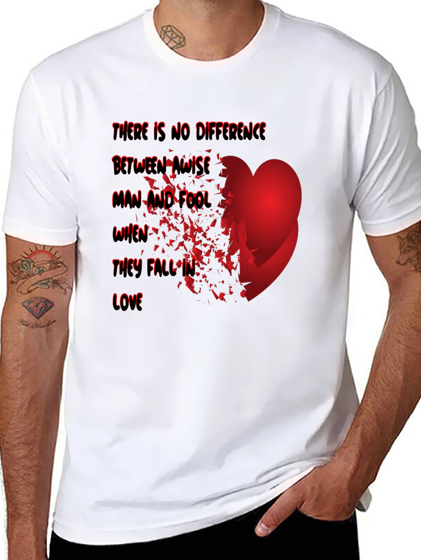 Love Fool T-Shirt - Wise Man Heart Break Tee