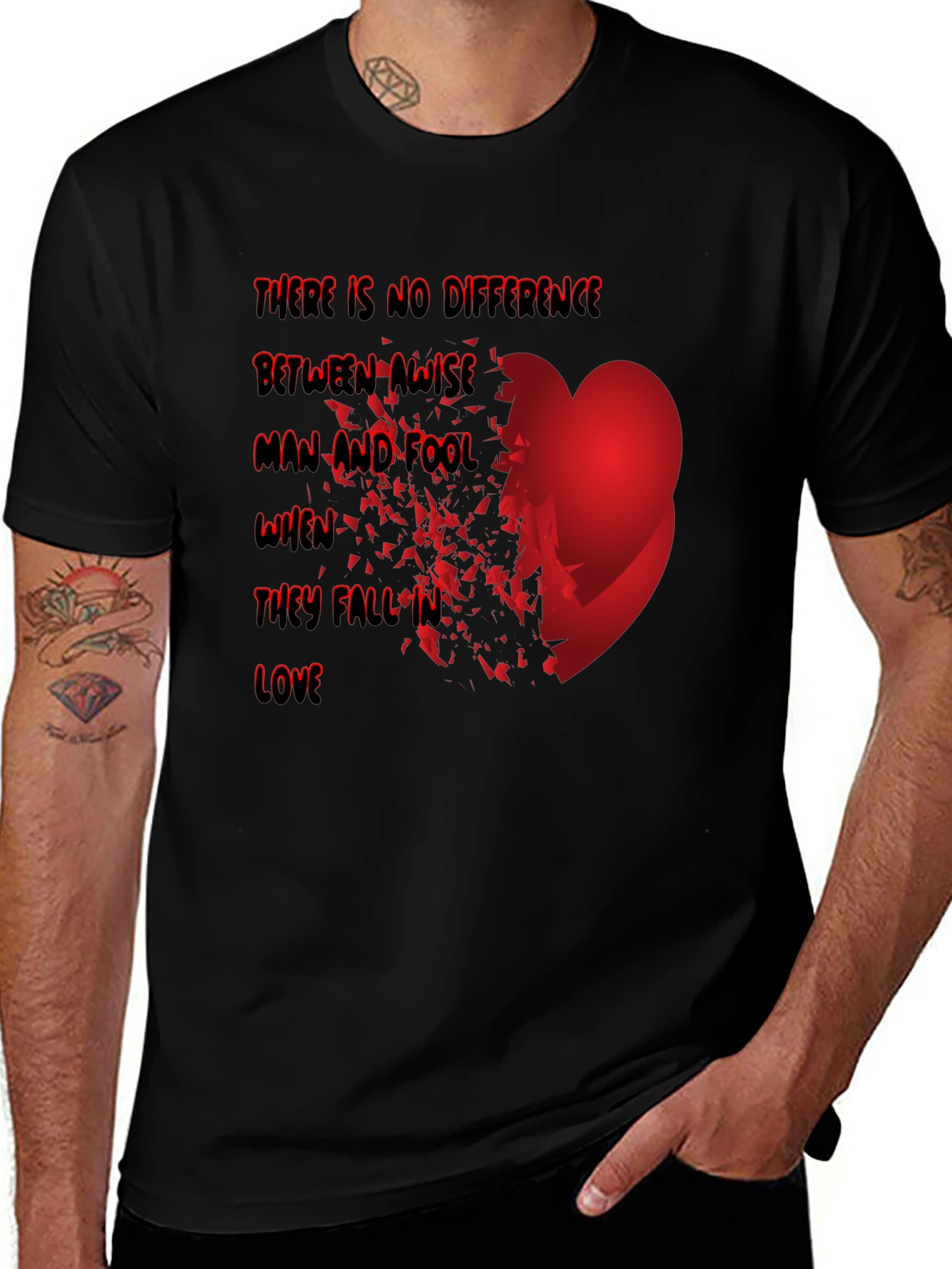 Love Fool T-Shirt - Wise Man Heart Break Tee