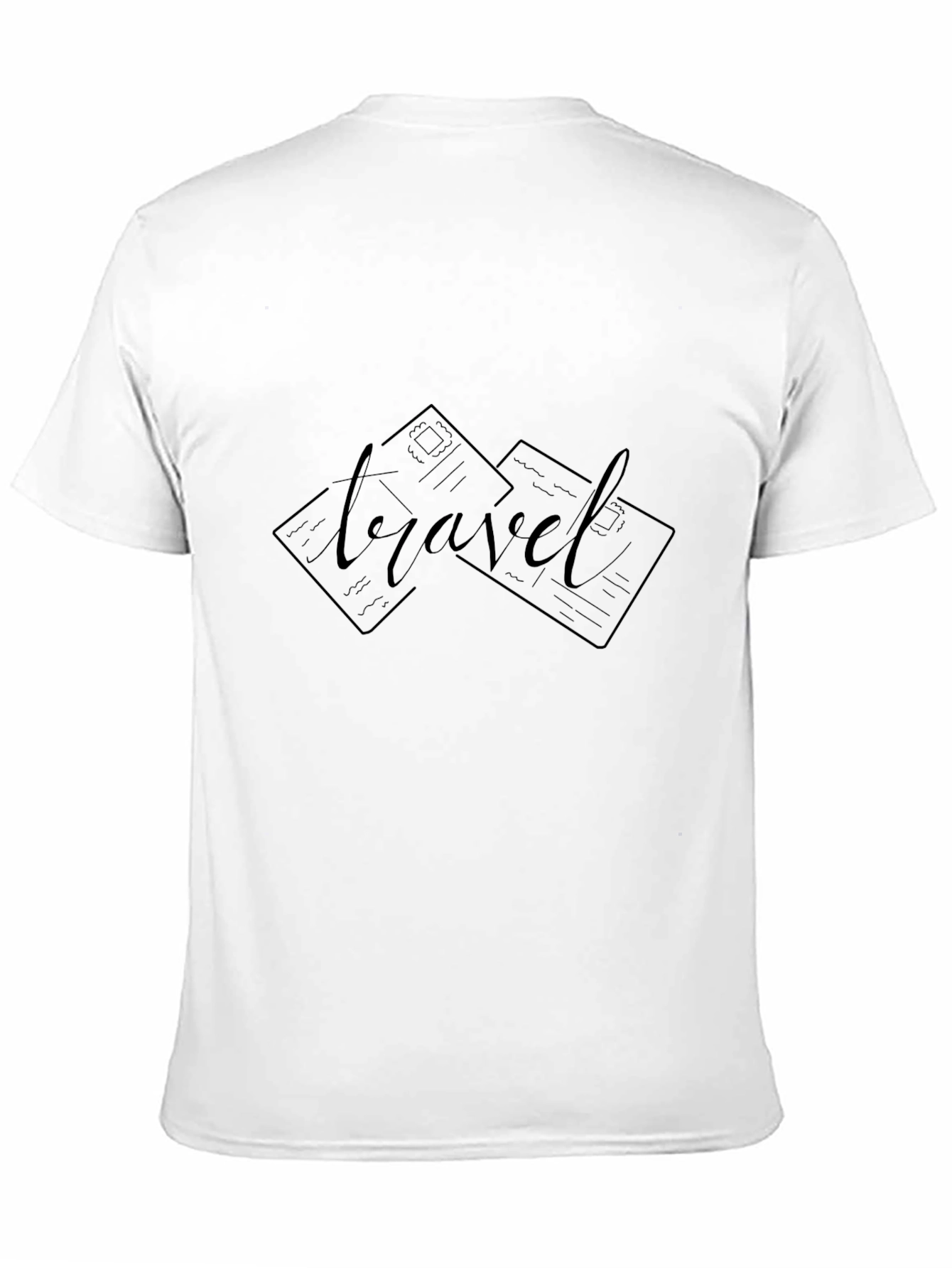 Travel Graphic Tee - Soft Cotton Black T-Shirt