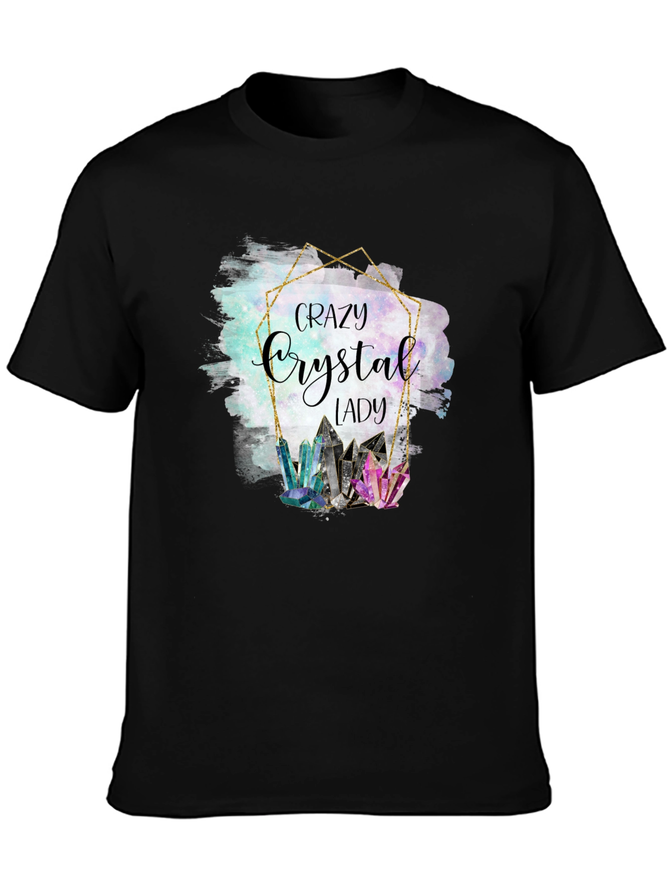 Crazy Crystal Lady Graphic T-Shirt