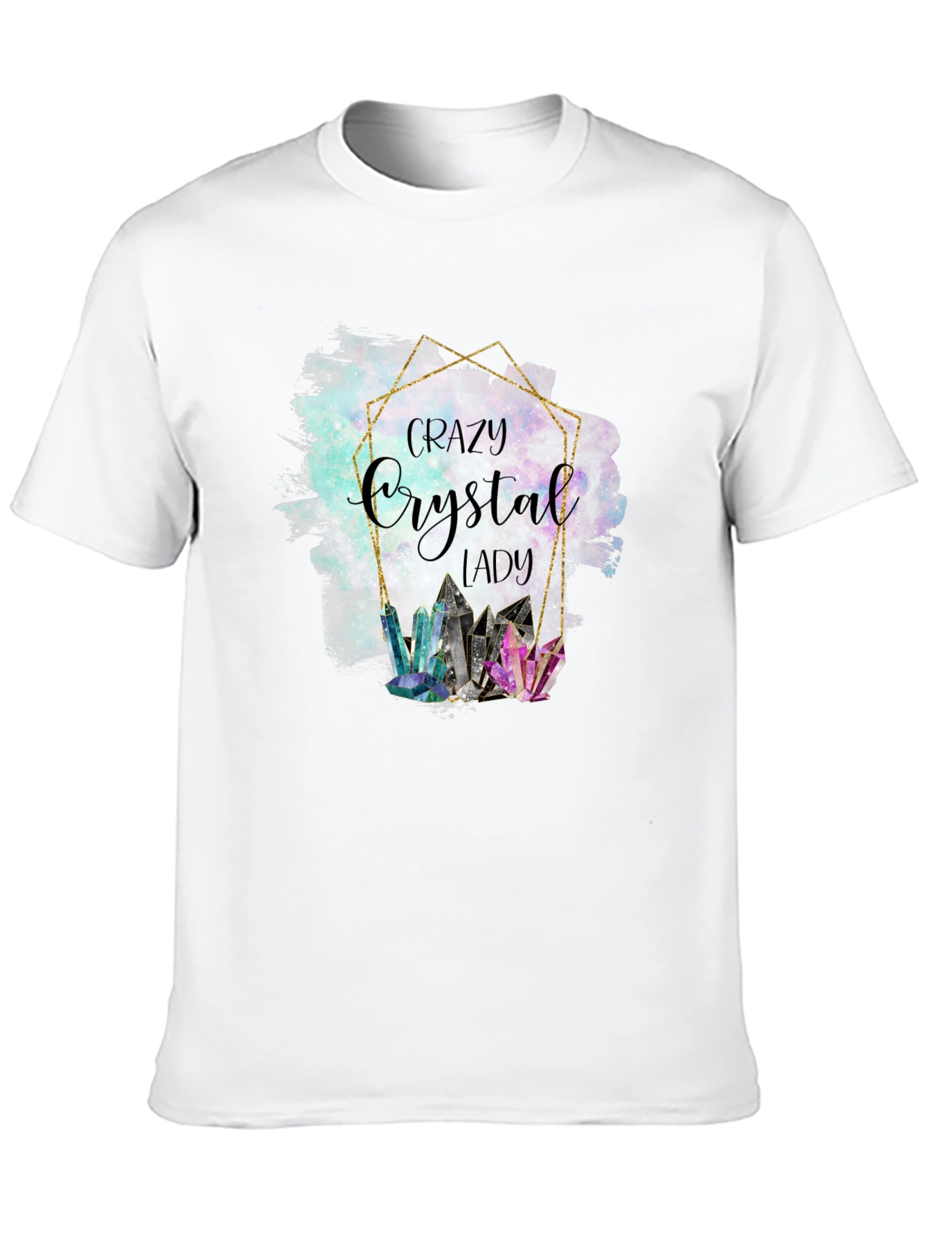 Crazy Crystal Lady Graphic T-Shirt