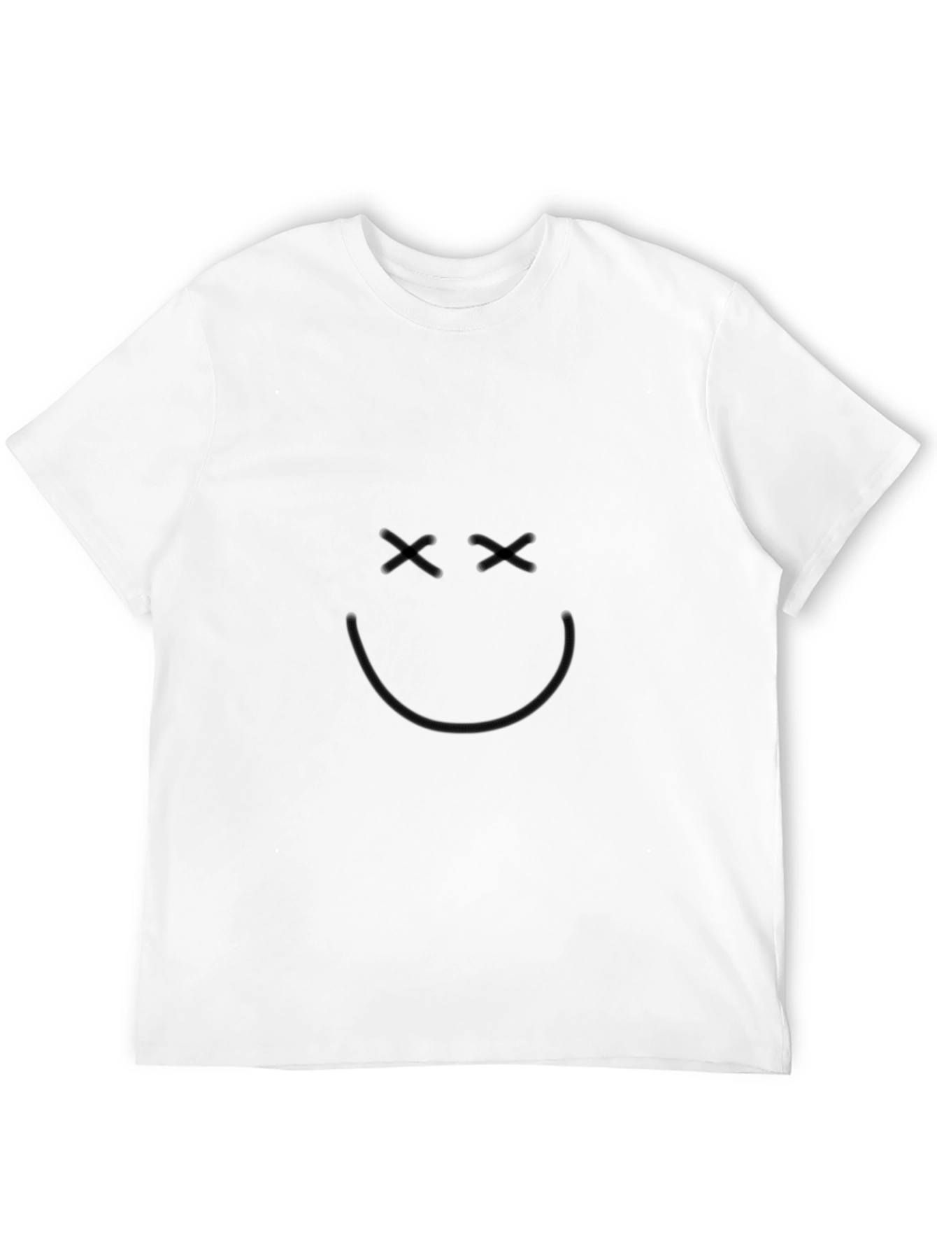 Smiley Face Graphic Tee - Classic Black T-Shirt