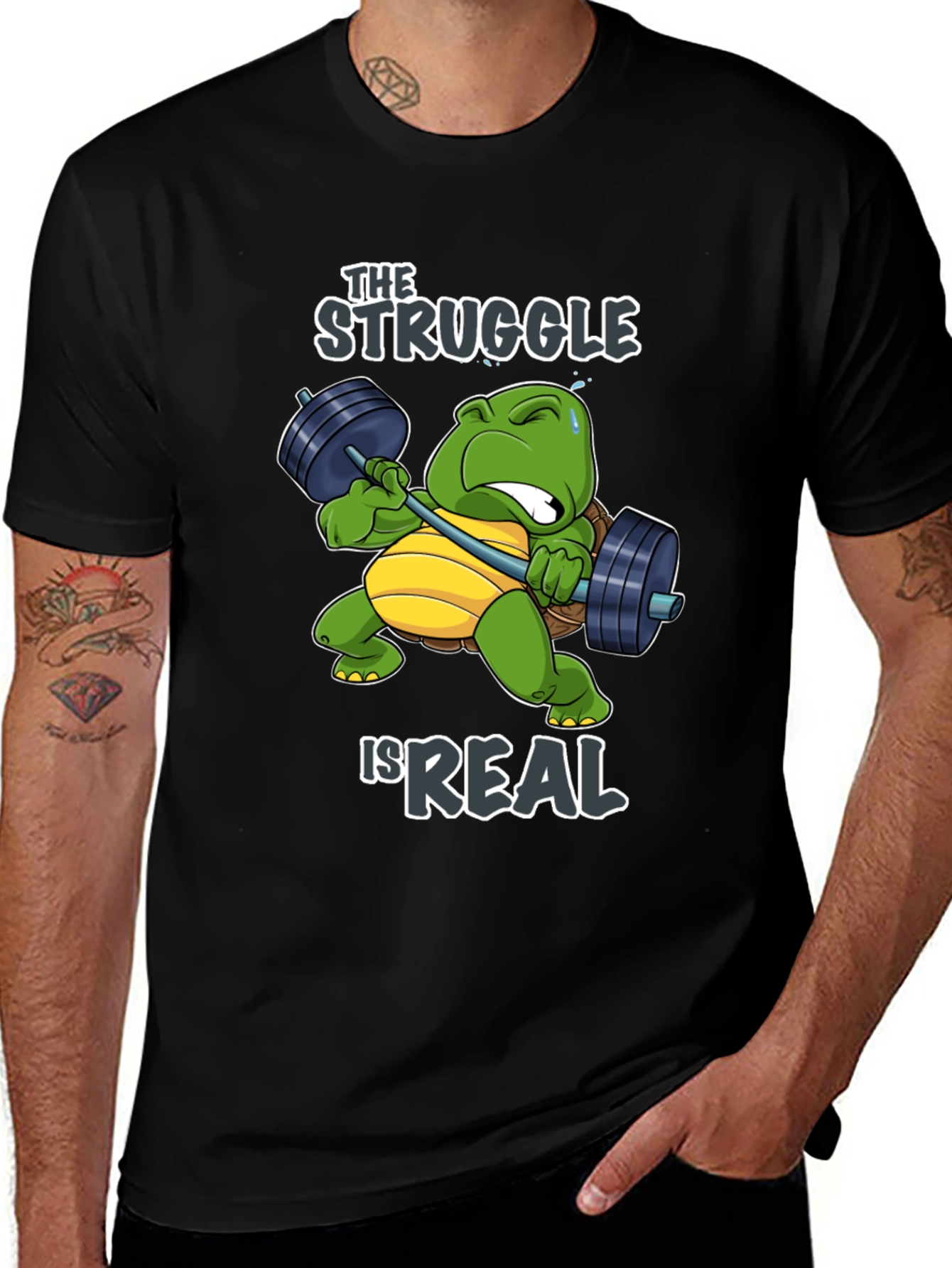 The Struggle Is Real Turtle Graphic Tee