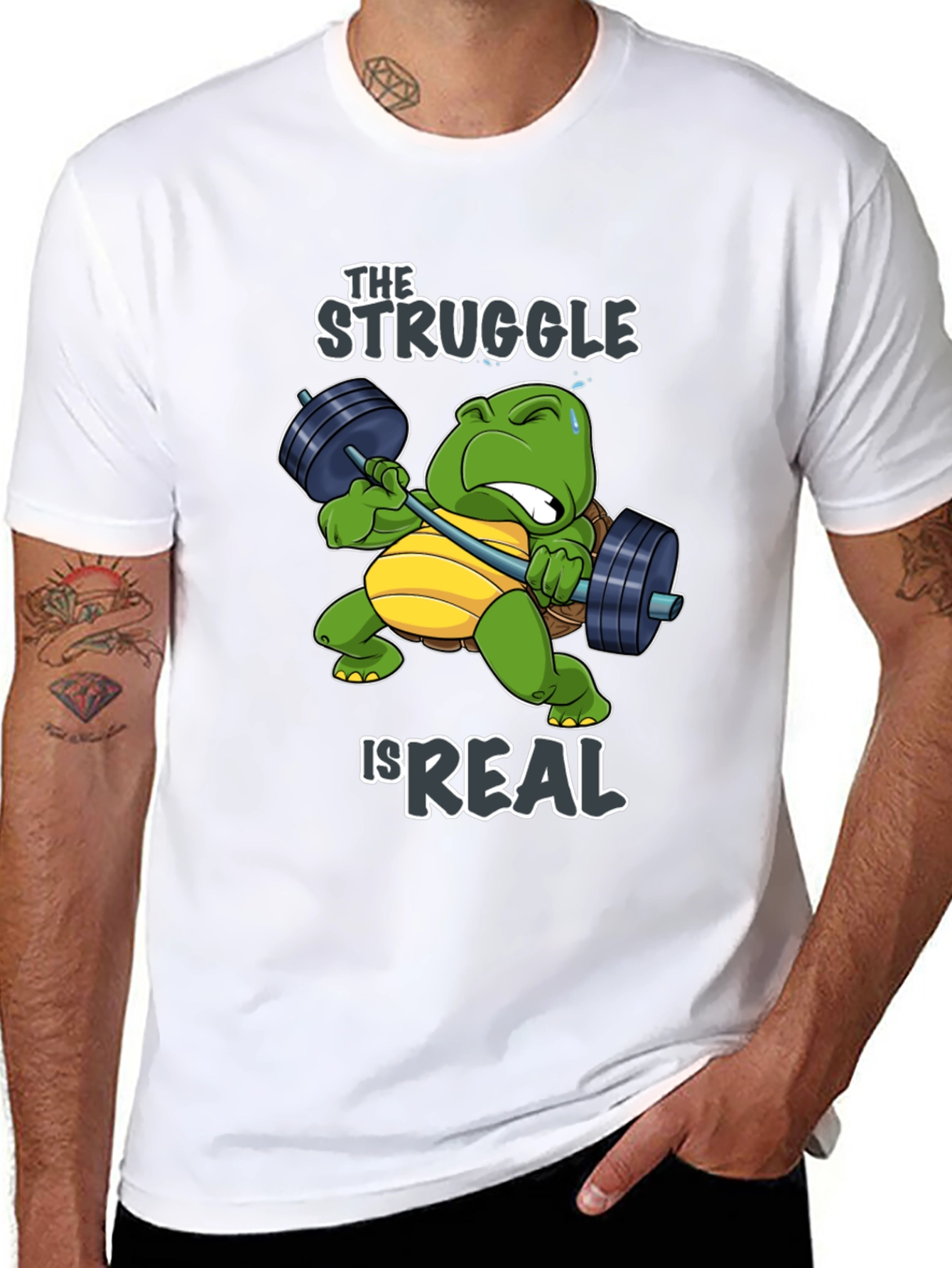 The Struggle Is Real Turtle Graphic Tee