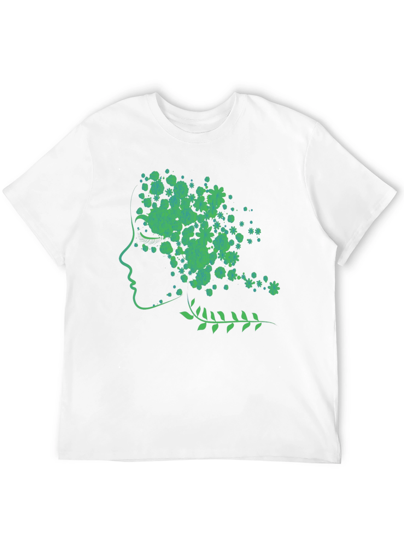 Nature Woman Graphic Tee - Black Cotton Blend Shirt