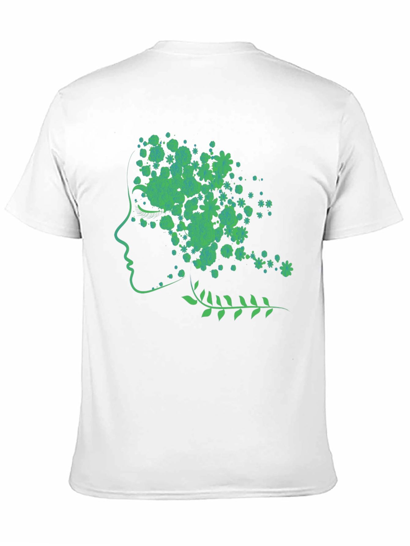 Nature Woman Graphic Tee - Black Cotton Blend Shirt