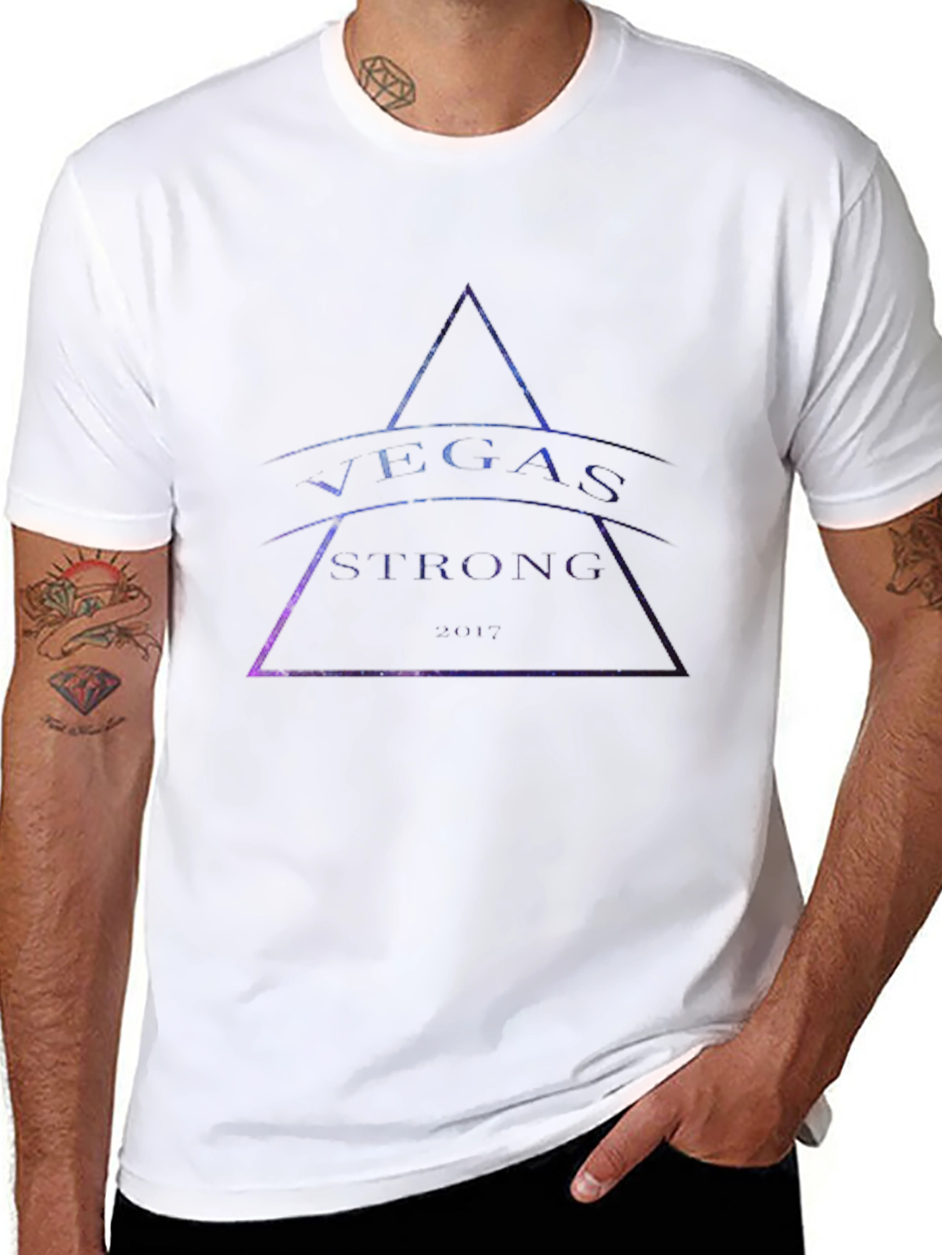 Vegas Strong 2017 Graphic Black Tee