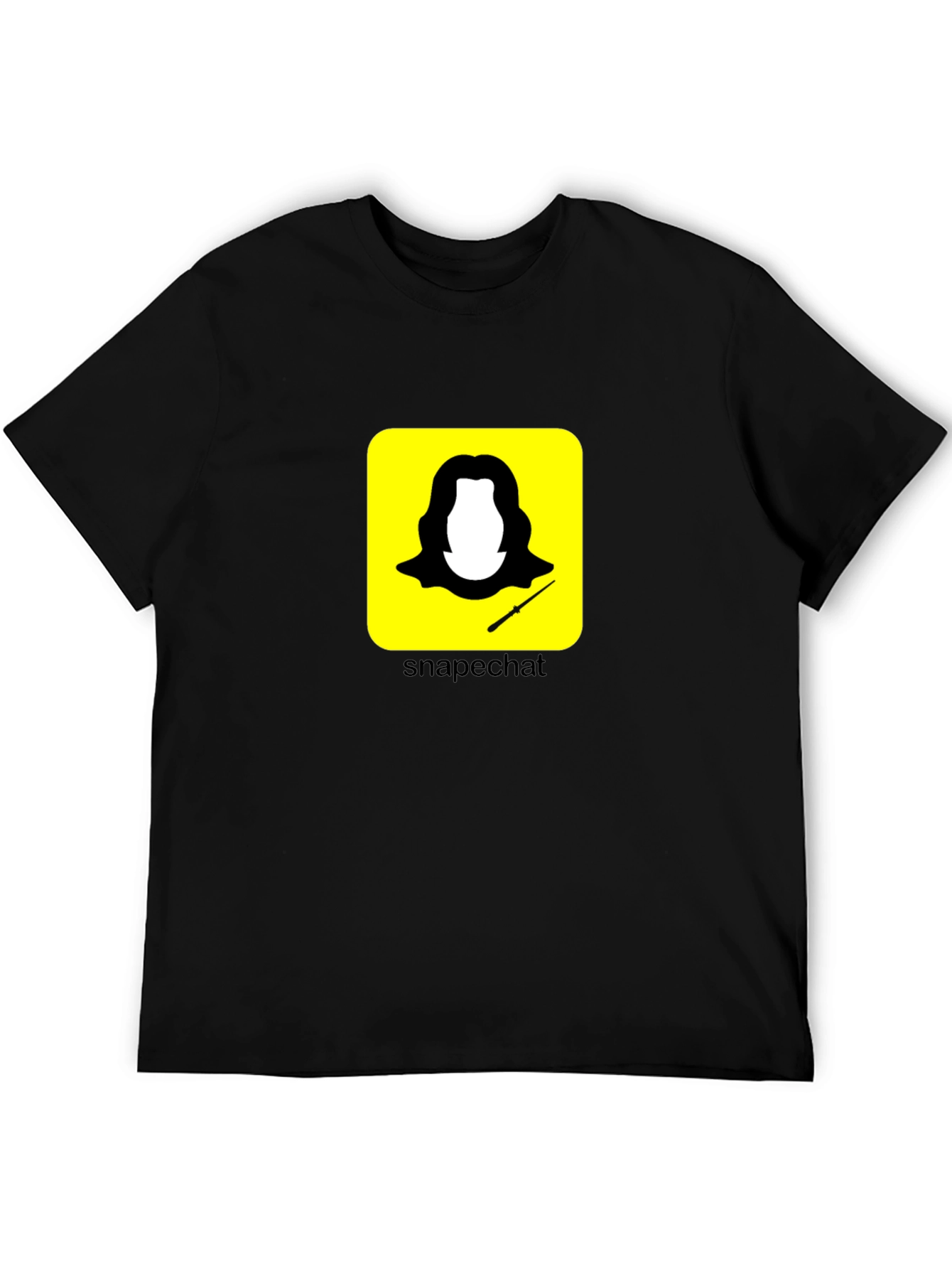 Funny Snape Snapchat Black T-Shirt