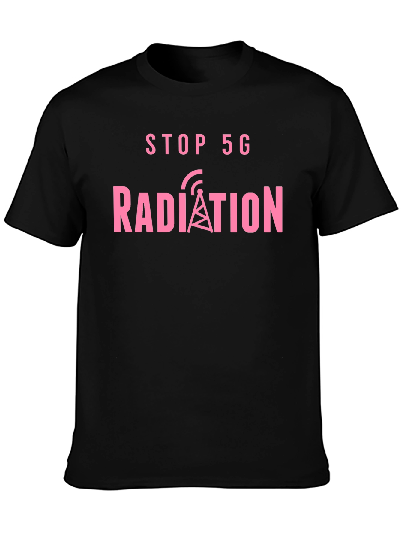 Stop 5G Radiation Black T-Shirt