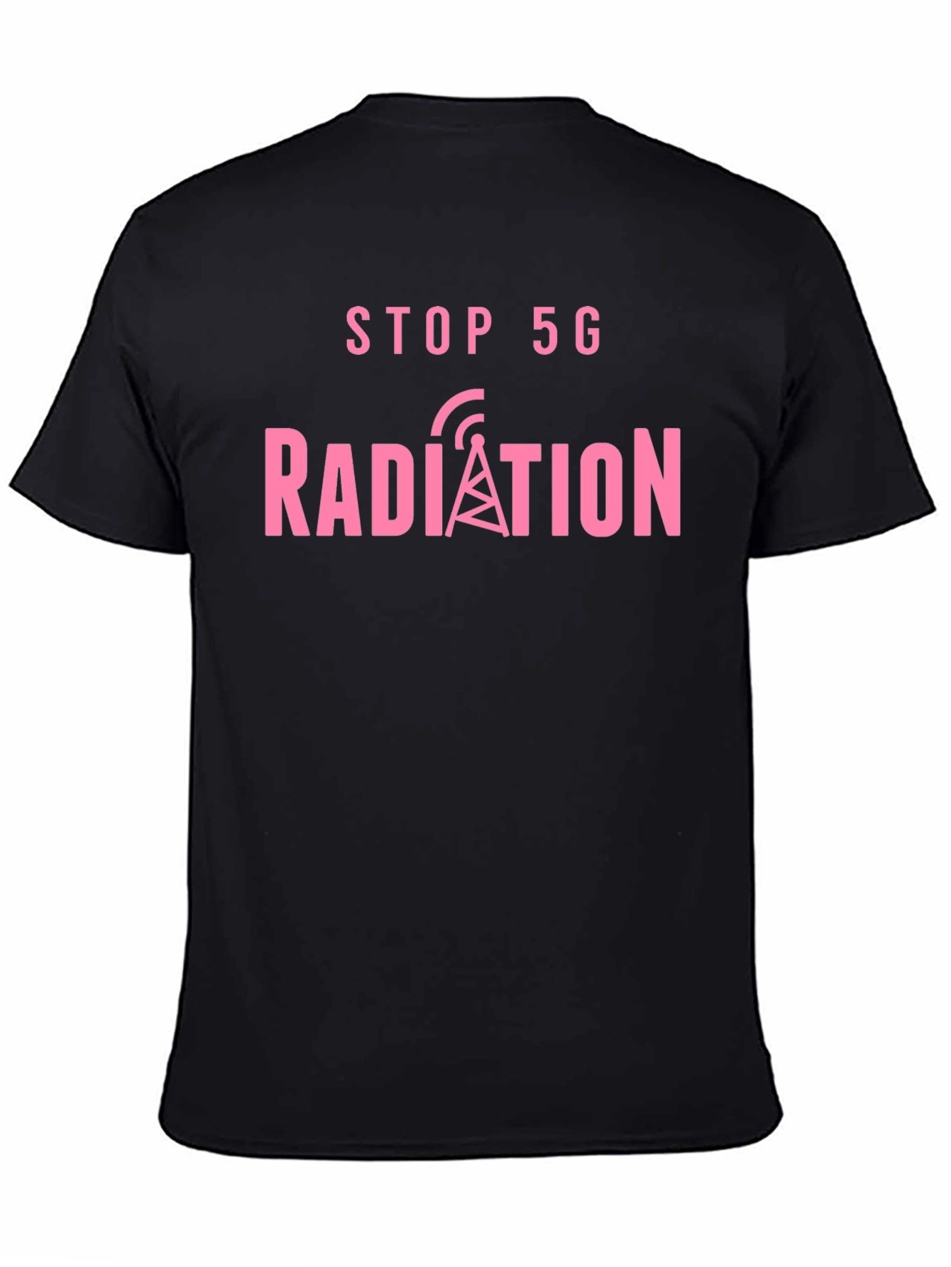 Stop 5G Radiation Black T-Shirt