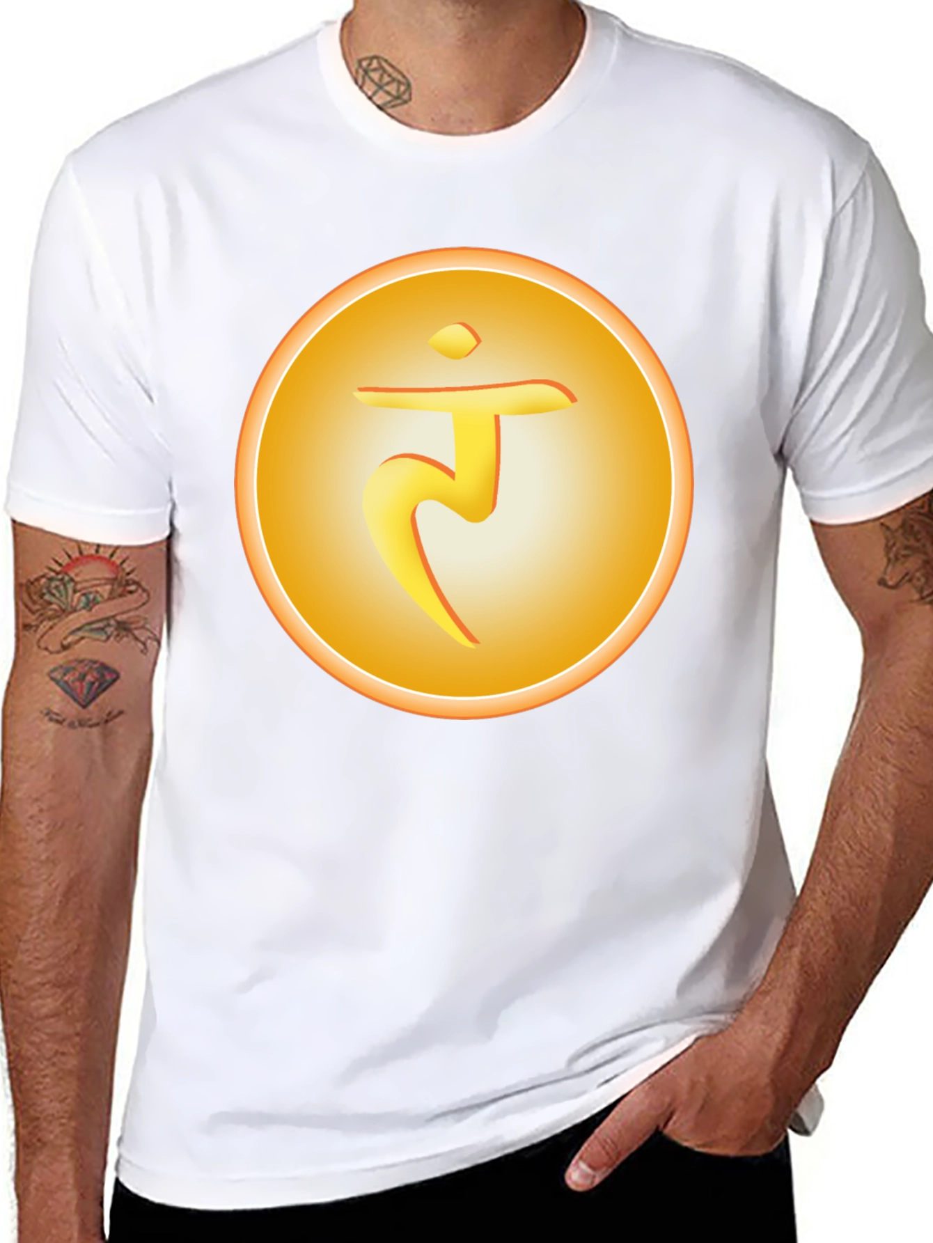Solar Plexus Chakra Symbol T-Shirt - Spiritual Design
