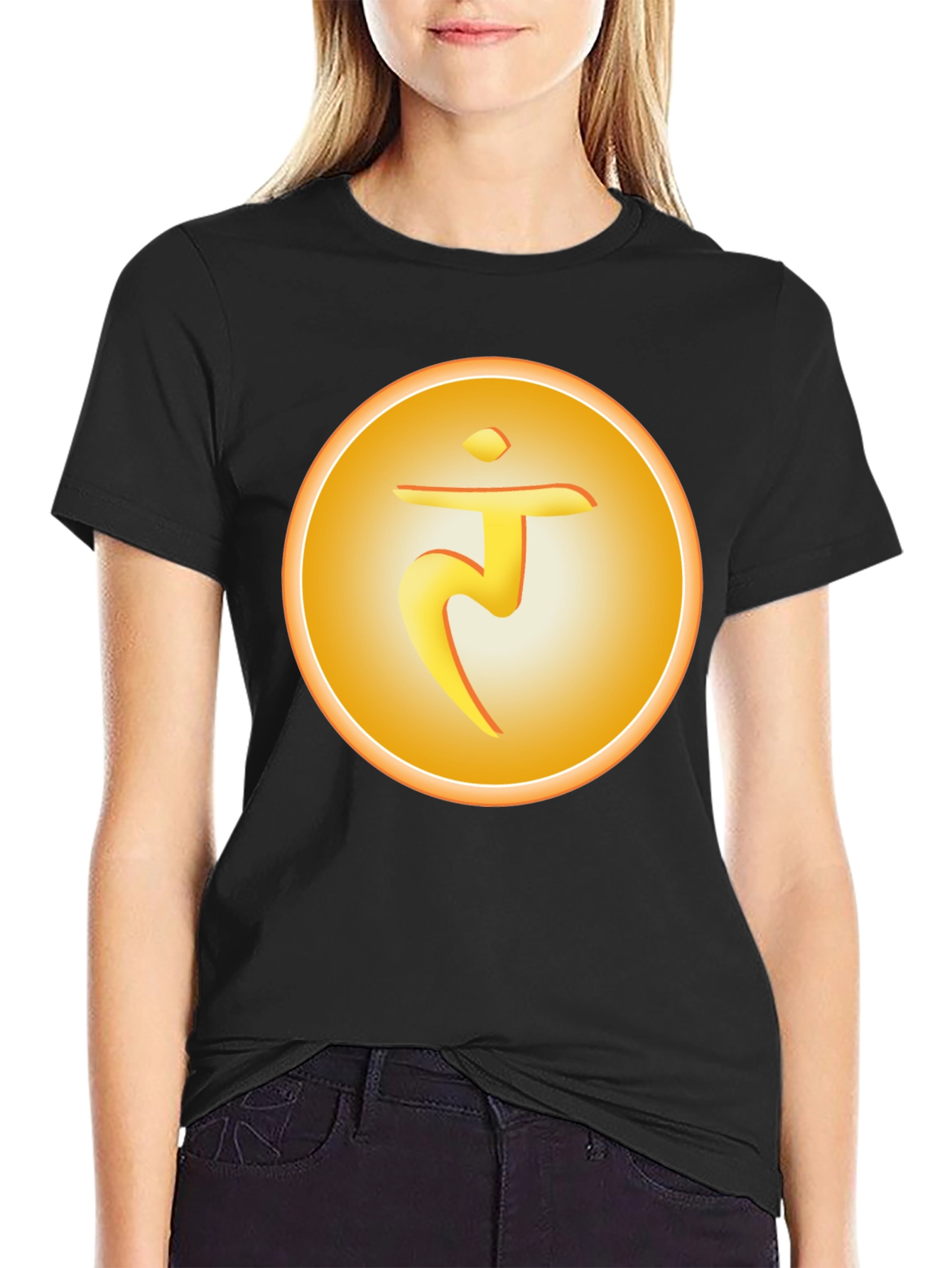 Solar Plexus Chakra Symbol T-Shirt - Spiritual Design
