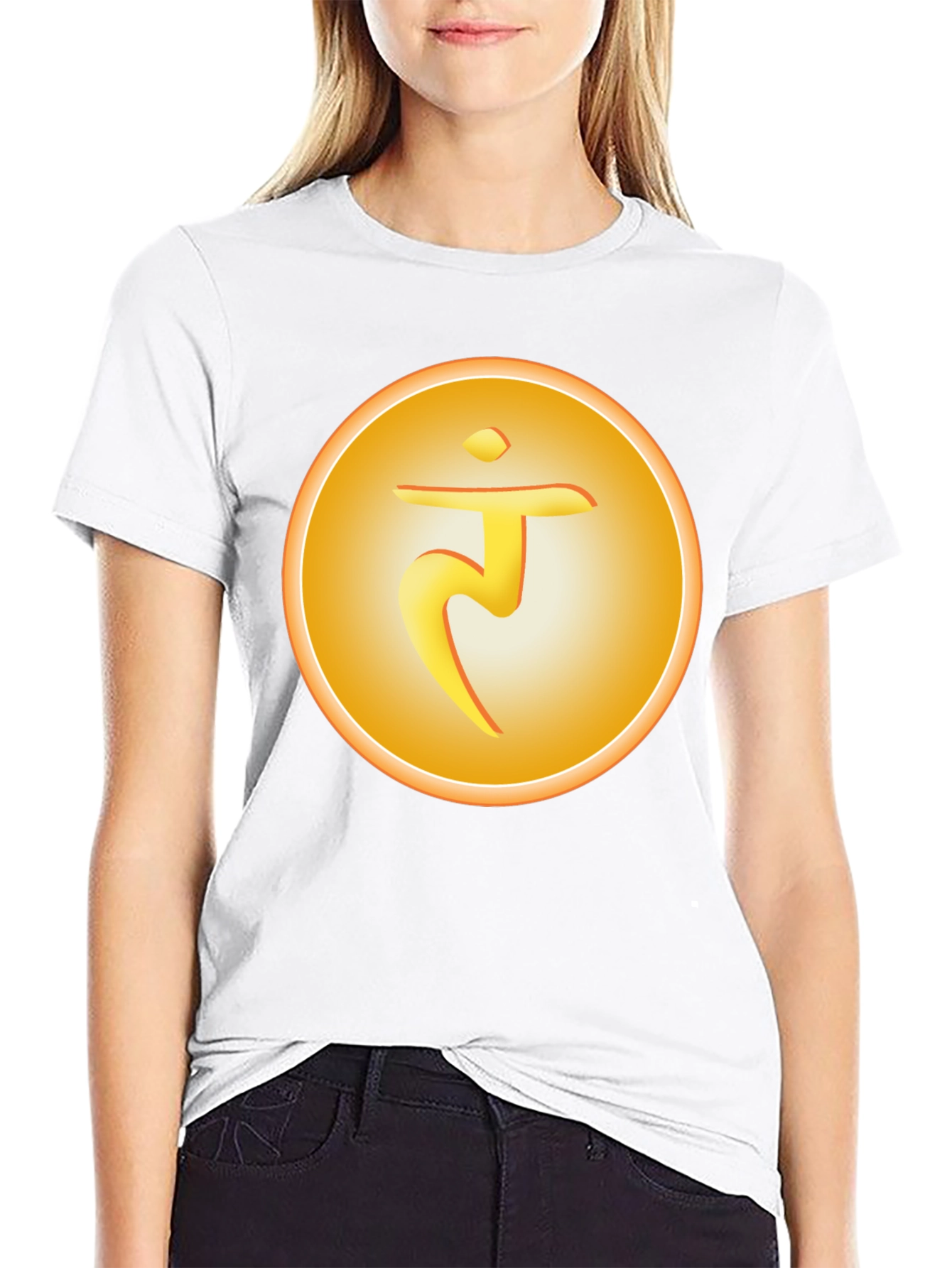Solar Plexus Chakra Symbol T-Shirt - Spiritual Design