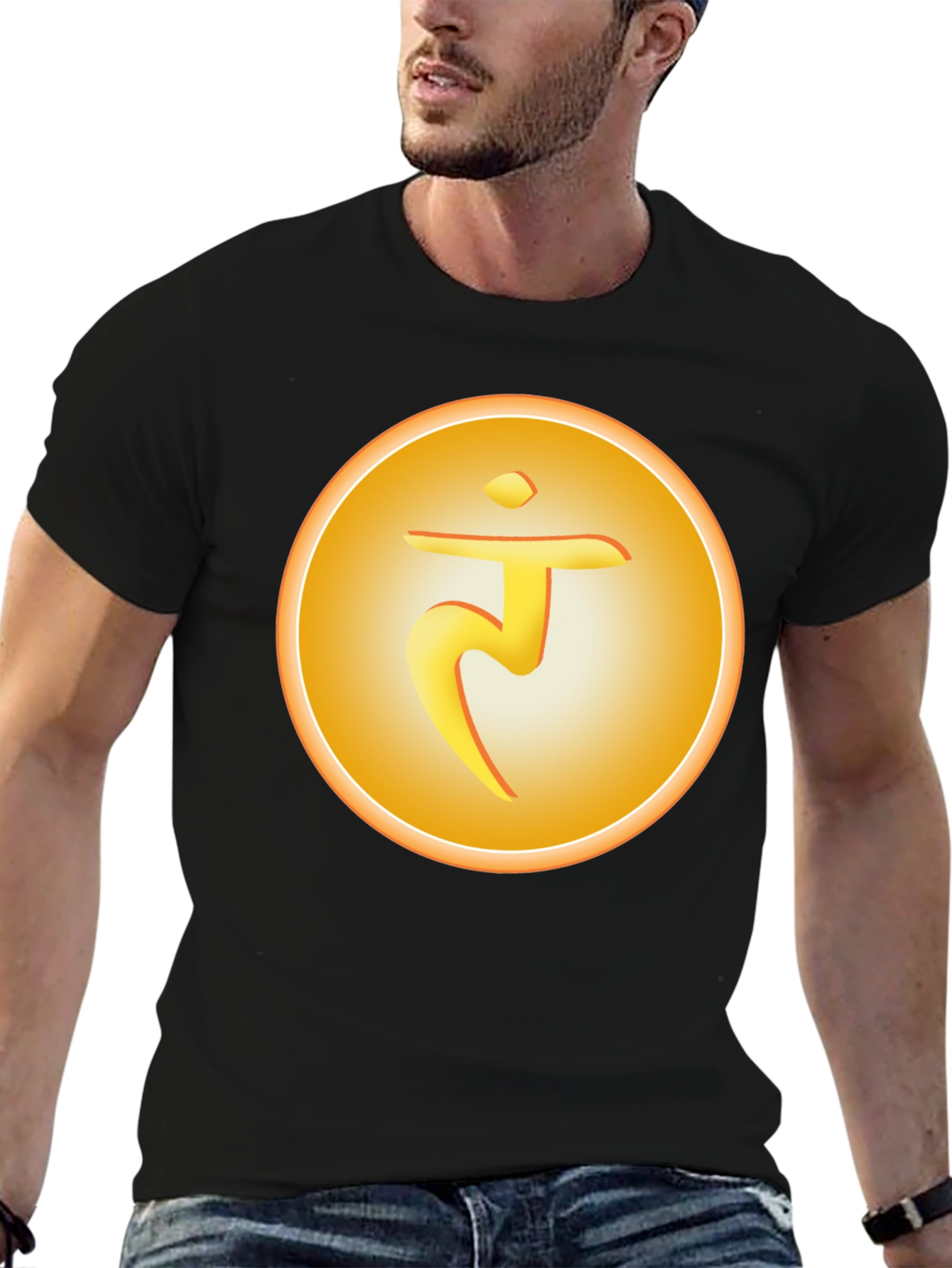 Solar Plexus Chakra Symbol T-Shirt - Spiritual Design