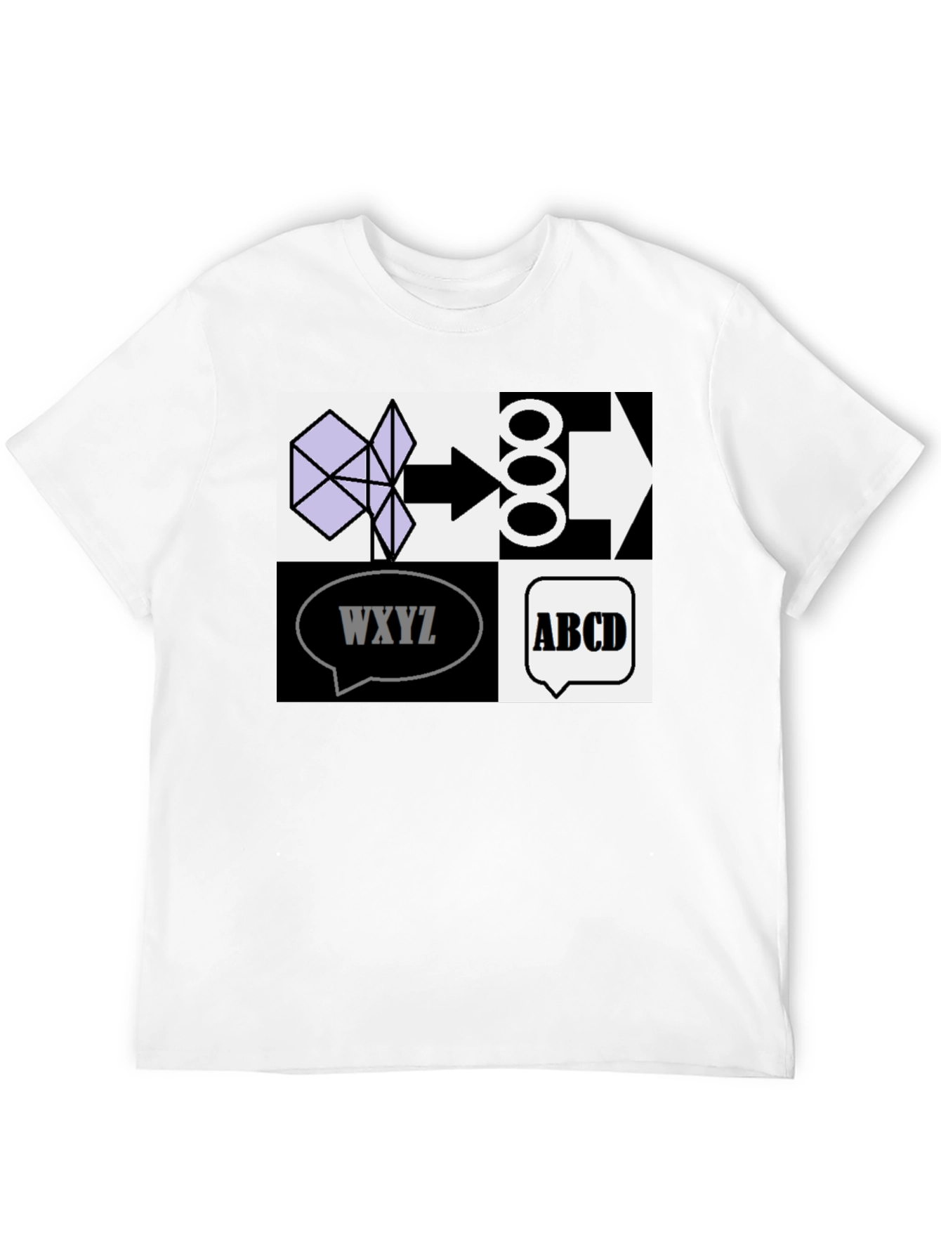 Abstract Logic T-Shirt - Black