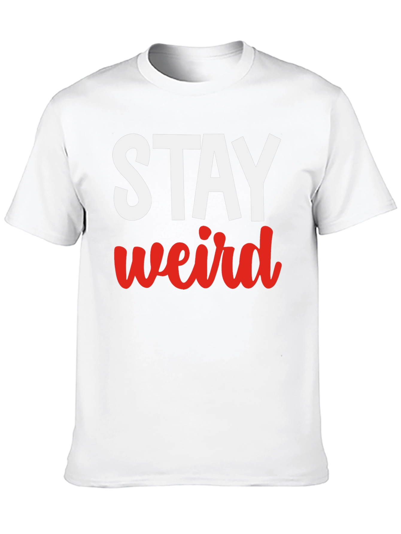 Stay Weird Graphic Tee - Black Casual T-Shirt