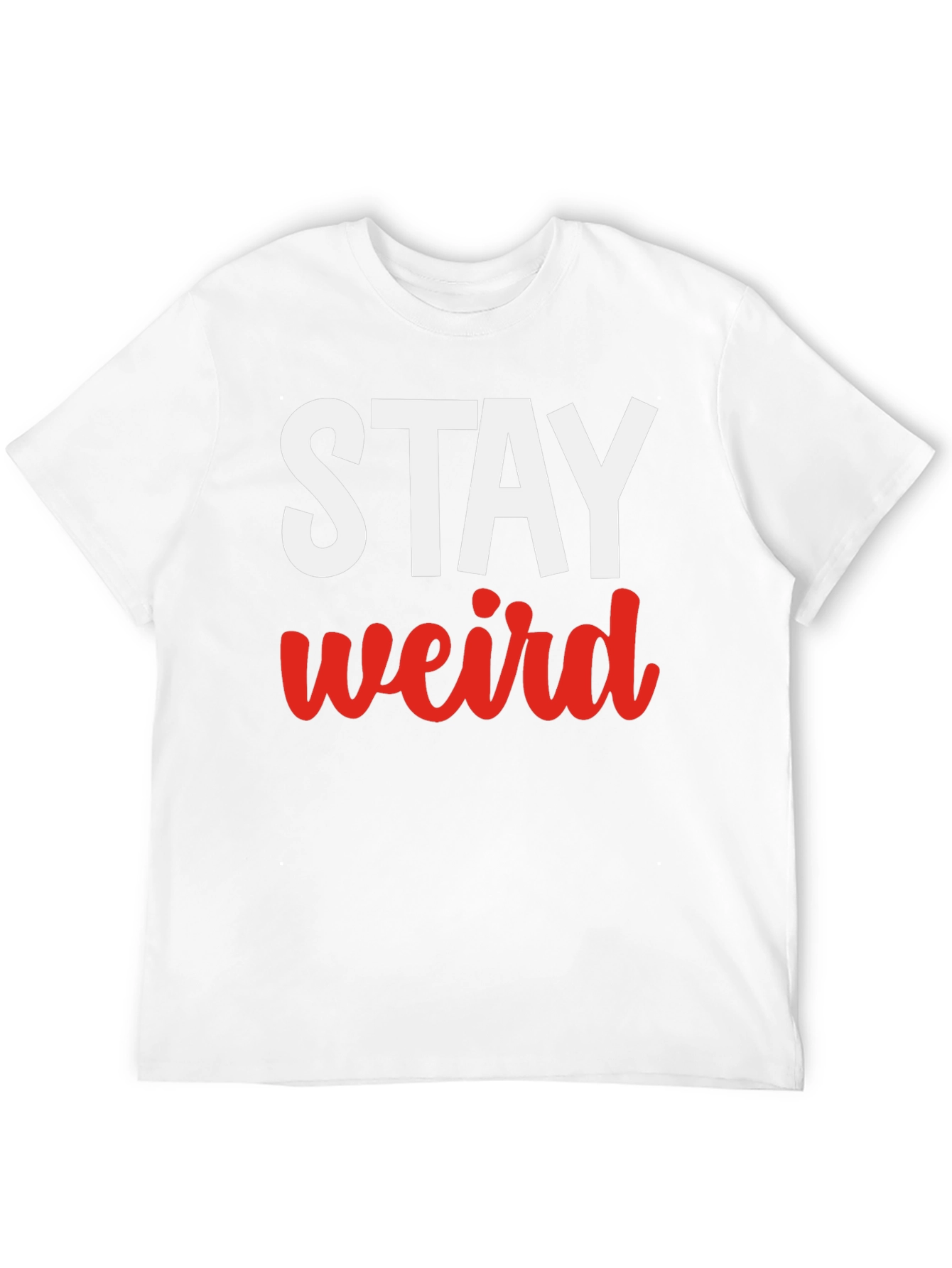 Stay Weird Graphic Tee - Black Casual T-Shirt