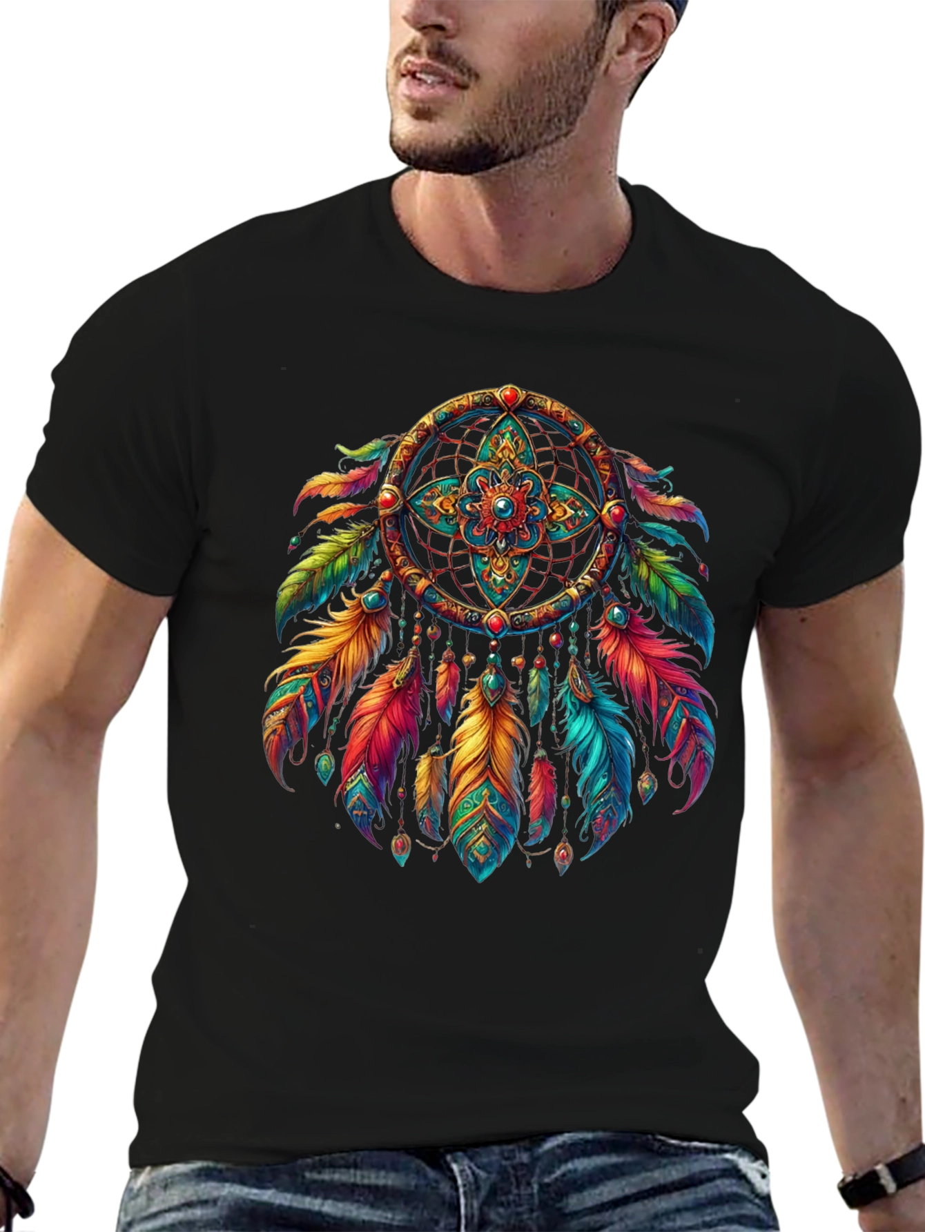 Dream Catcher Graphic T-Shirt - Boho Style