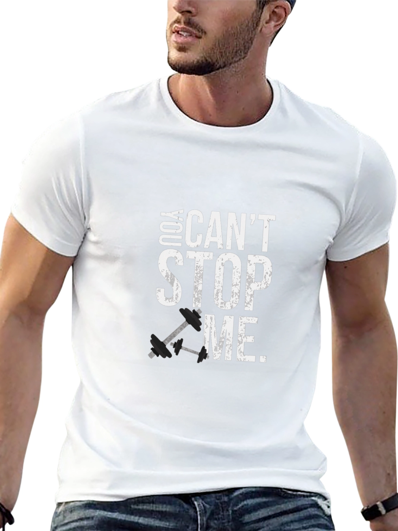 You Cant Stop Me Graphic Tee - Fitness Shirt