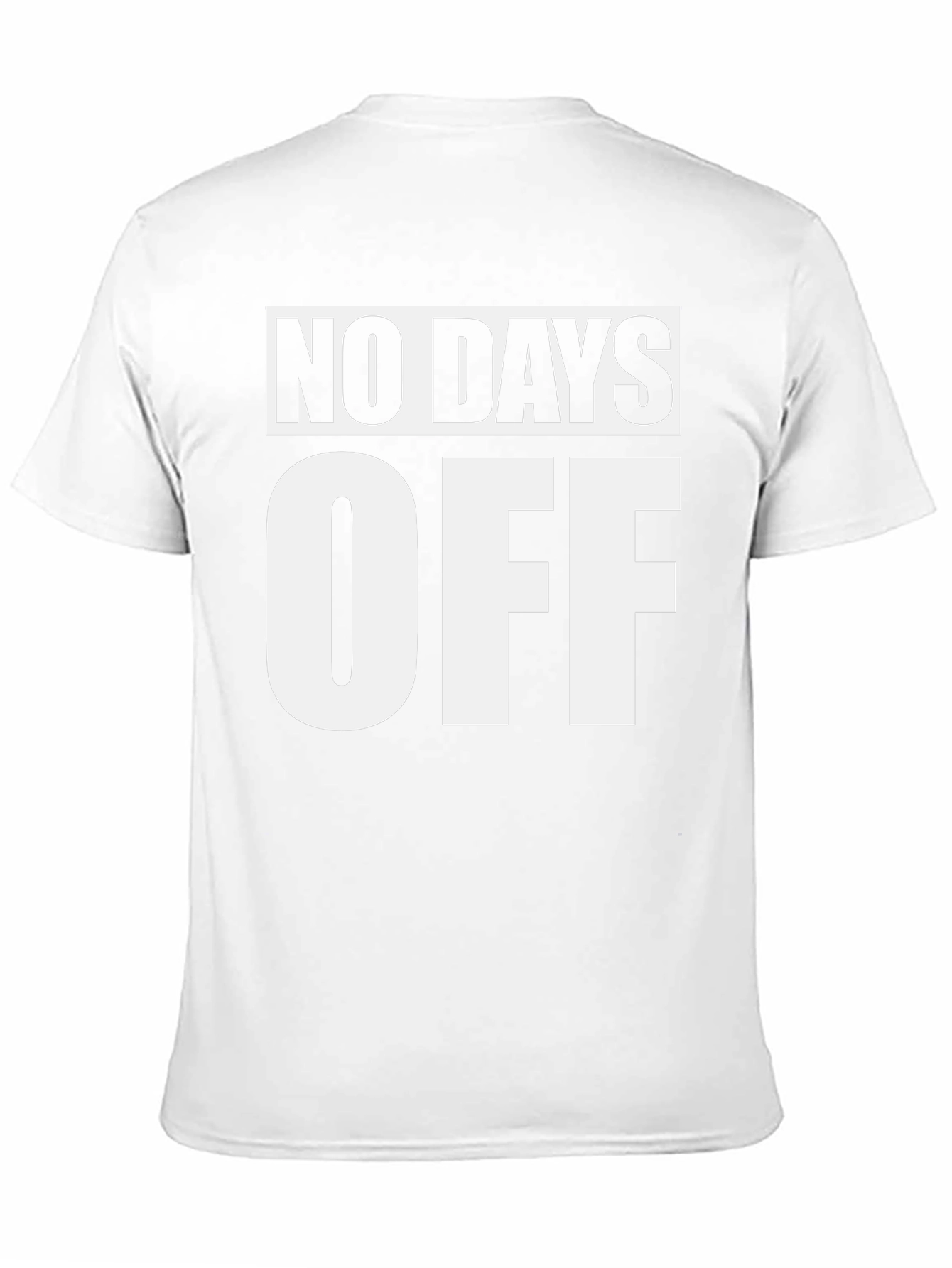 No Days Off Black Graphic Tee