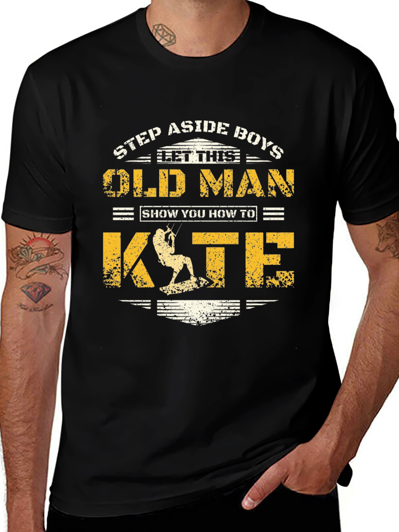 Old Man Kite T-Shirt: Step Aside Boys Tee