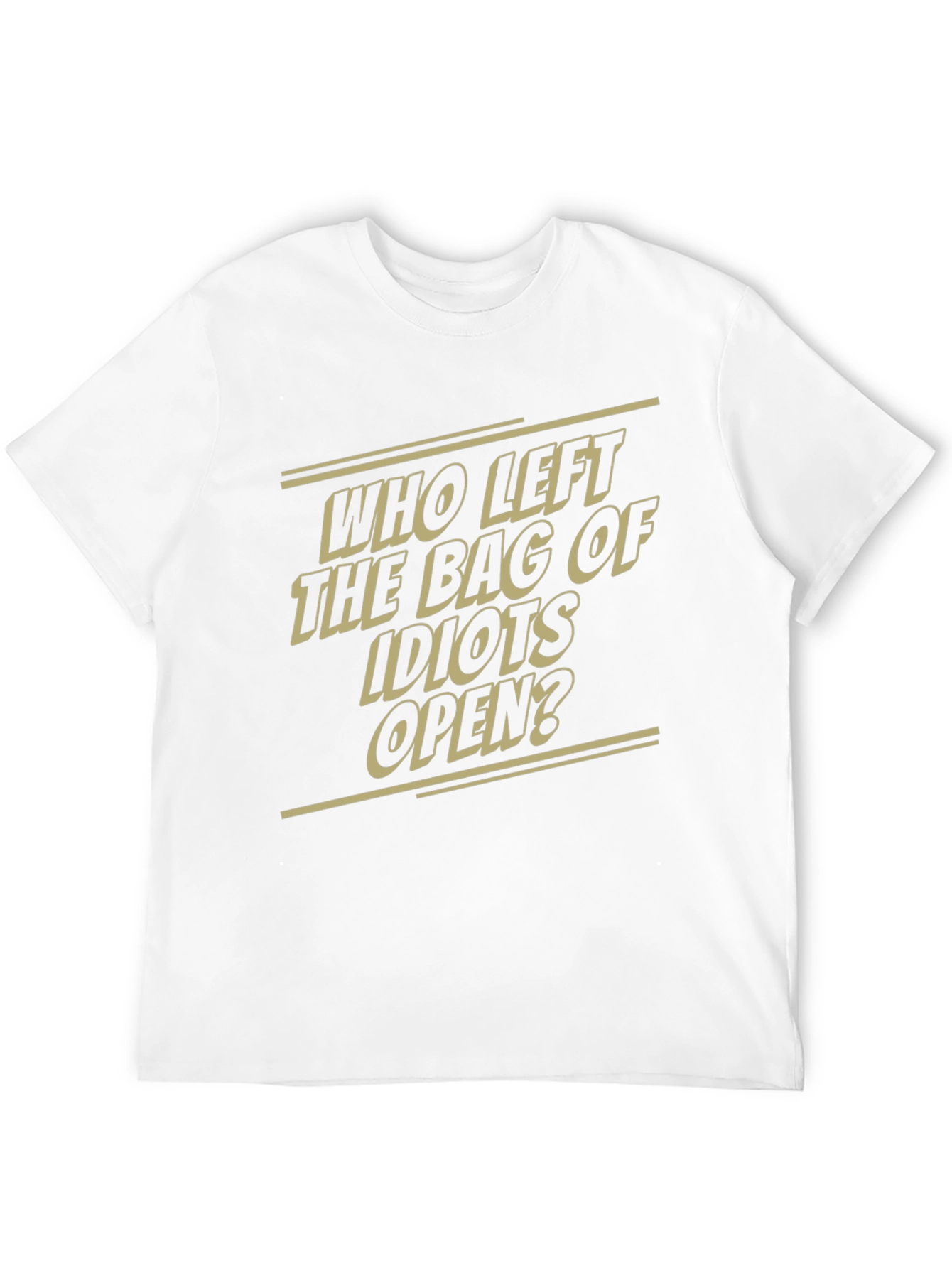 Humorous Graphic T-Shirt - Bag of Idiots